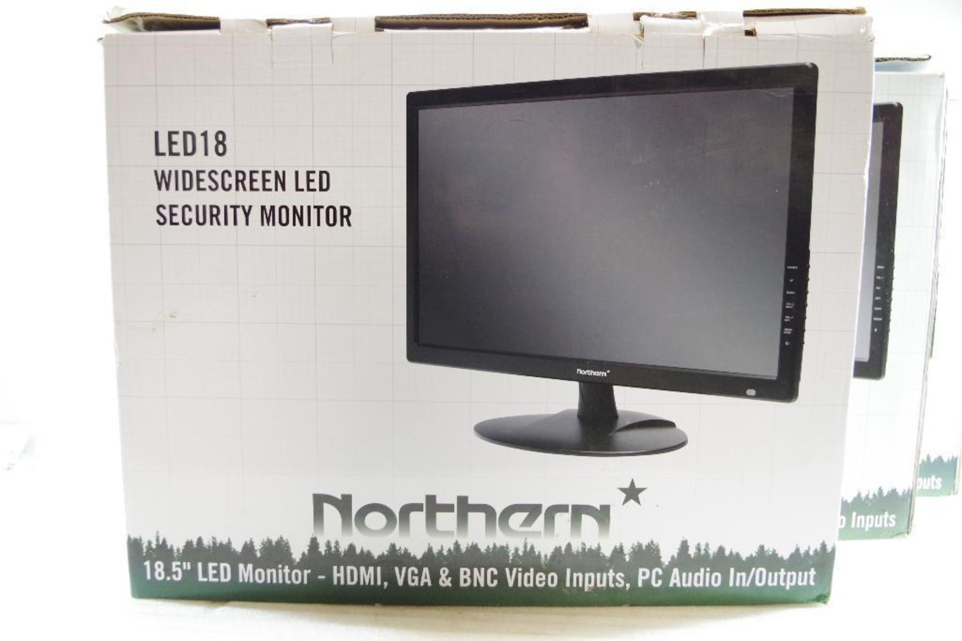[3] NORTHERN 18-1/2" LED Wide Screen Security Monitors - Image 2 of 3