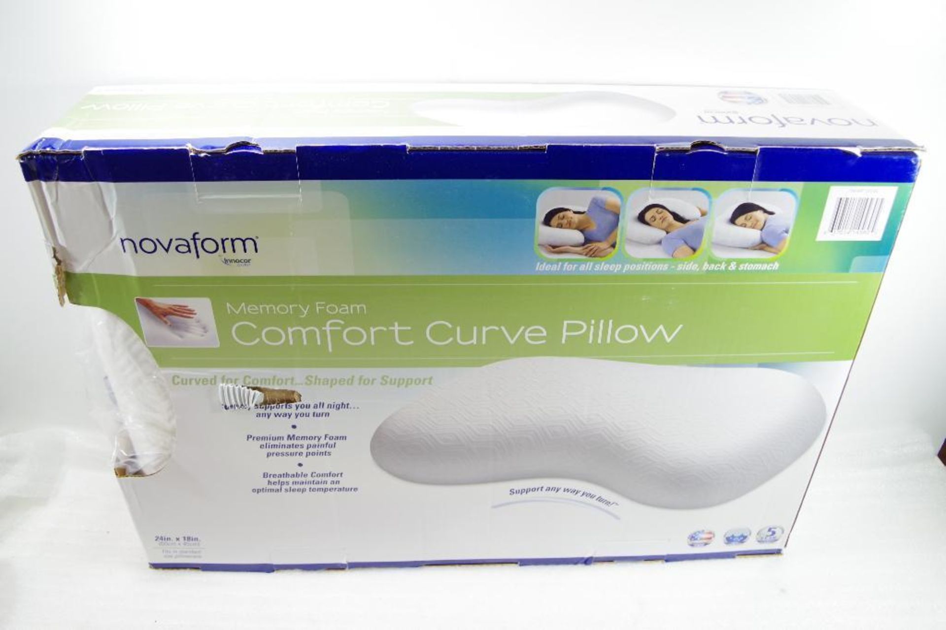 NOVAFORM Memory Foam Comfort Curve Pillow, Store Return - Image 2 of 2