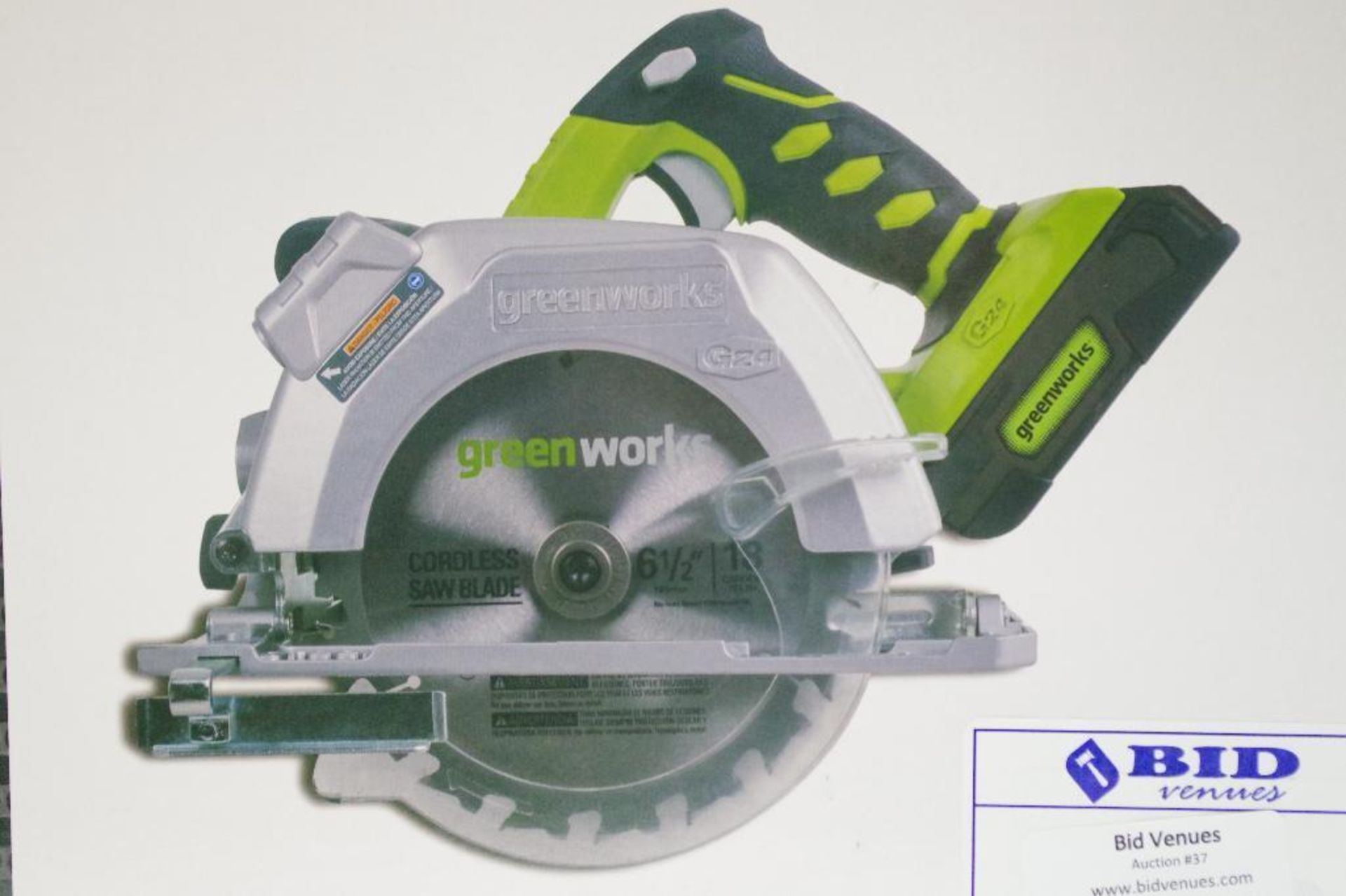 NEW GREENWORKS 24V Lithium Circular Saw (see descripton) - Image 3 of 4