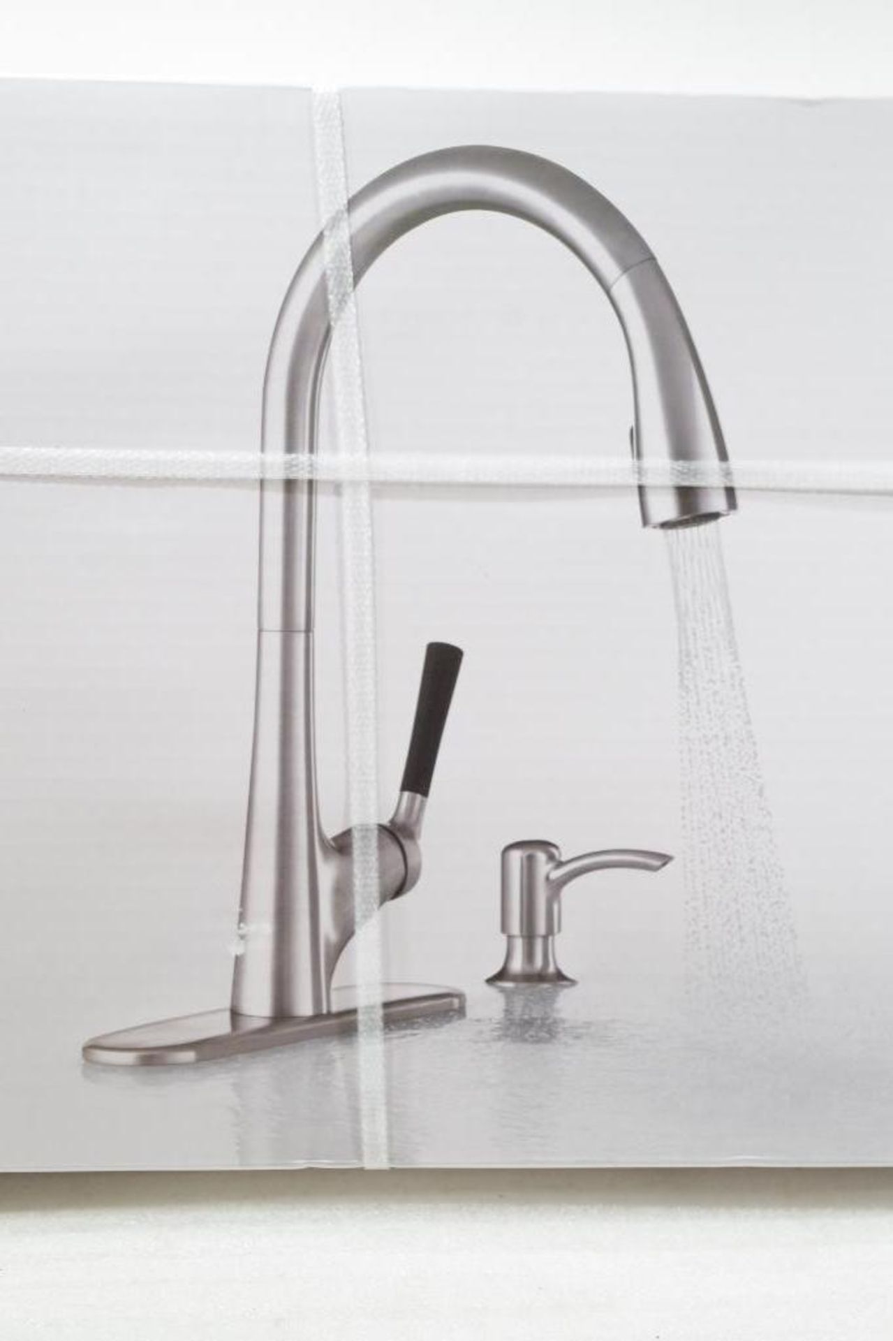 NEW KOHLER Malleco Pull-Down Kitchen Faucet w/ Soap/Lotion Dispenser Stainless Steel