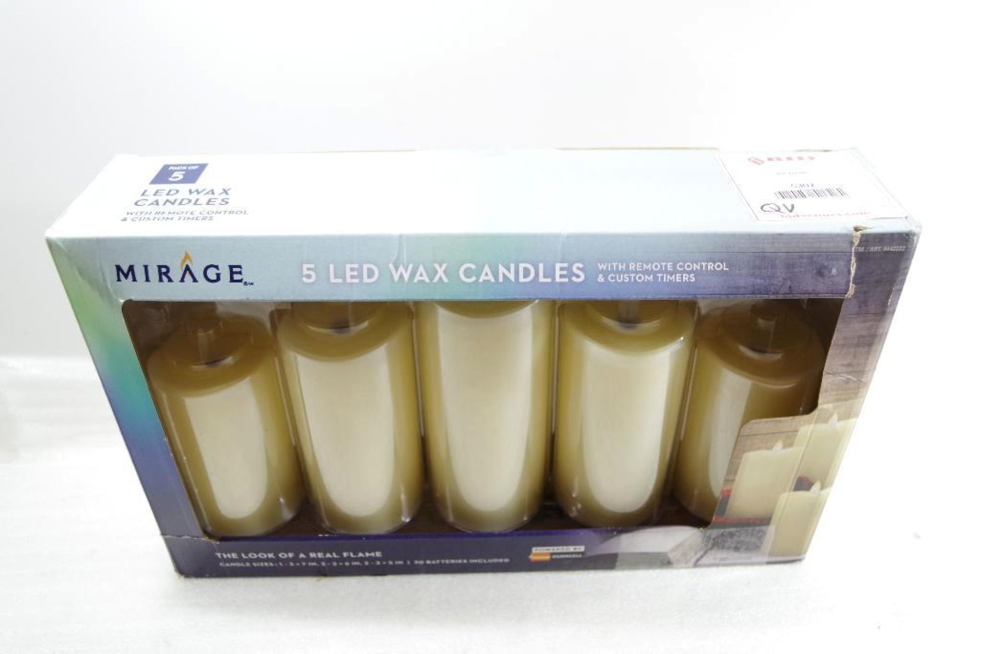 MIRAGE 5-LED Wax Candles w/ Remote Control & Custom Timers