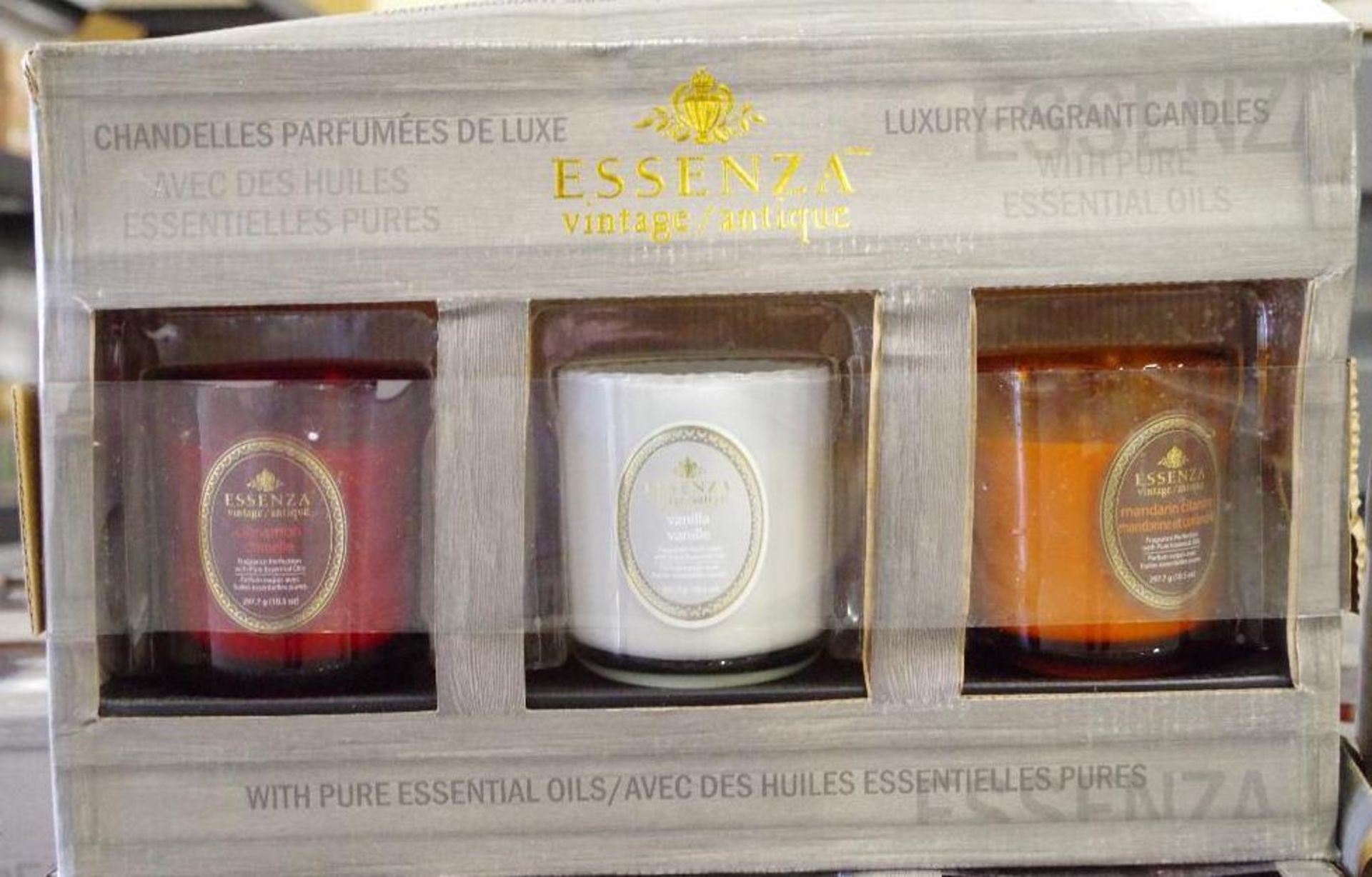 [60] ESSENZA Luxury Fragrance Candles (20 Boxes of 3) - Image 4 of 5