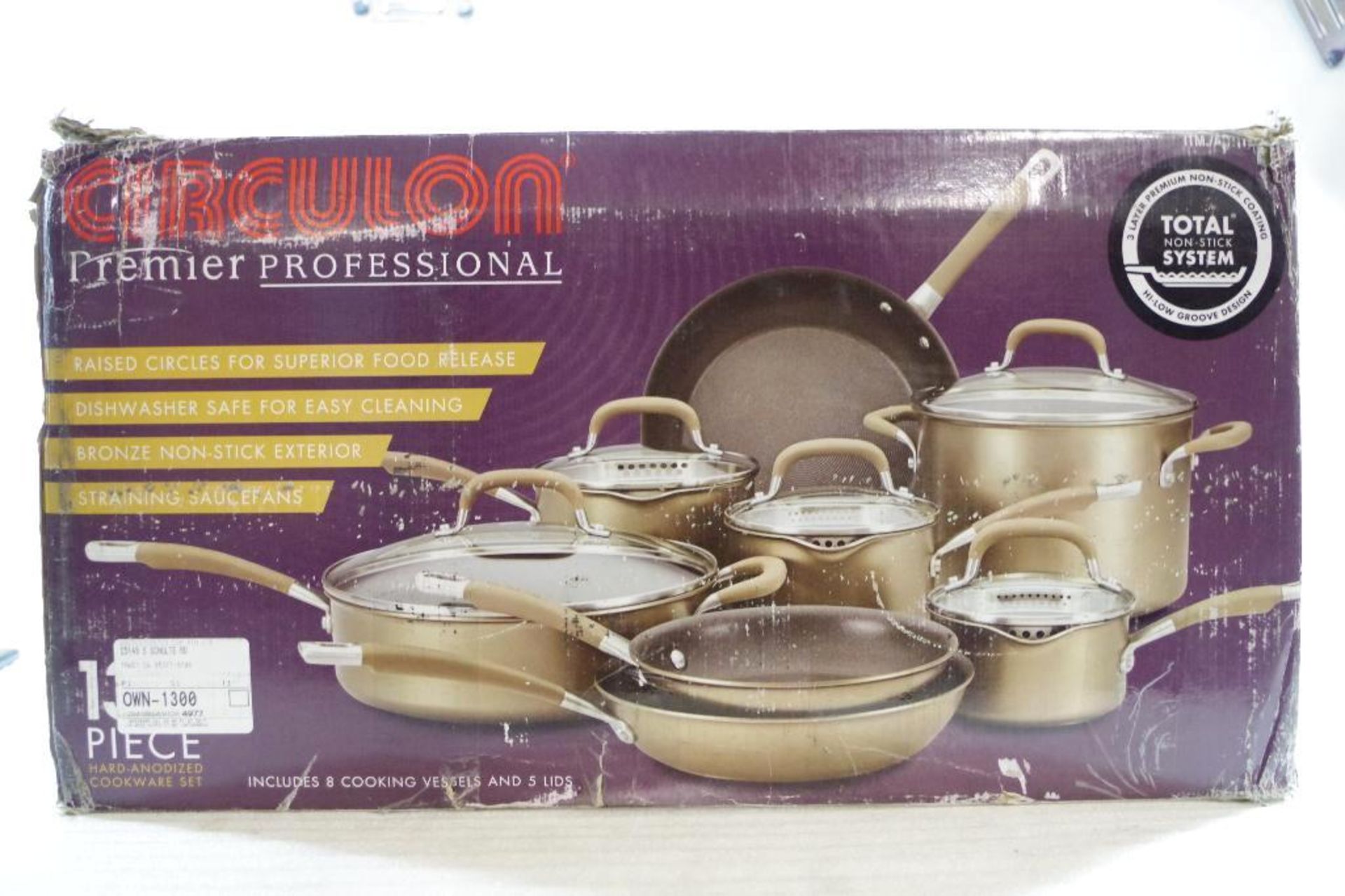 CIRCULON 13-Piece Premier Professional Cooking Vessels w/ 5 Lids (Appears NEW)