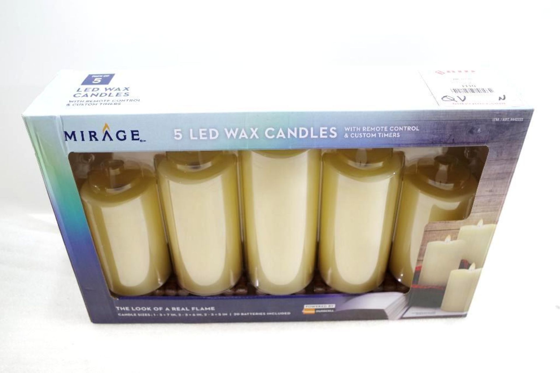 NEW MIRAGE 5-LED Wax Candles w/ Remote Control & Custom Timers - Bild 2 aus 2