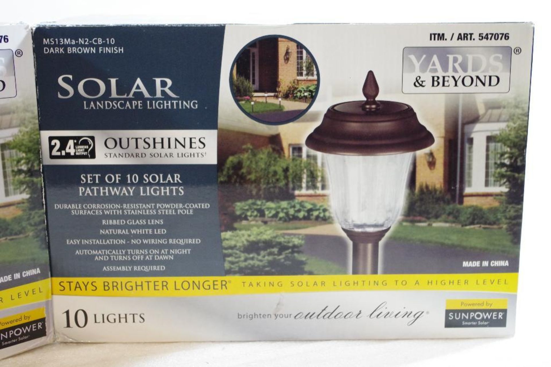 [2] YARDS & BEYOND Solar Pathway Light Sets (2 boxes of 10 lights each) - Image 2 of 3