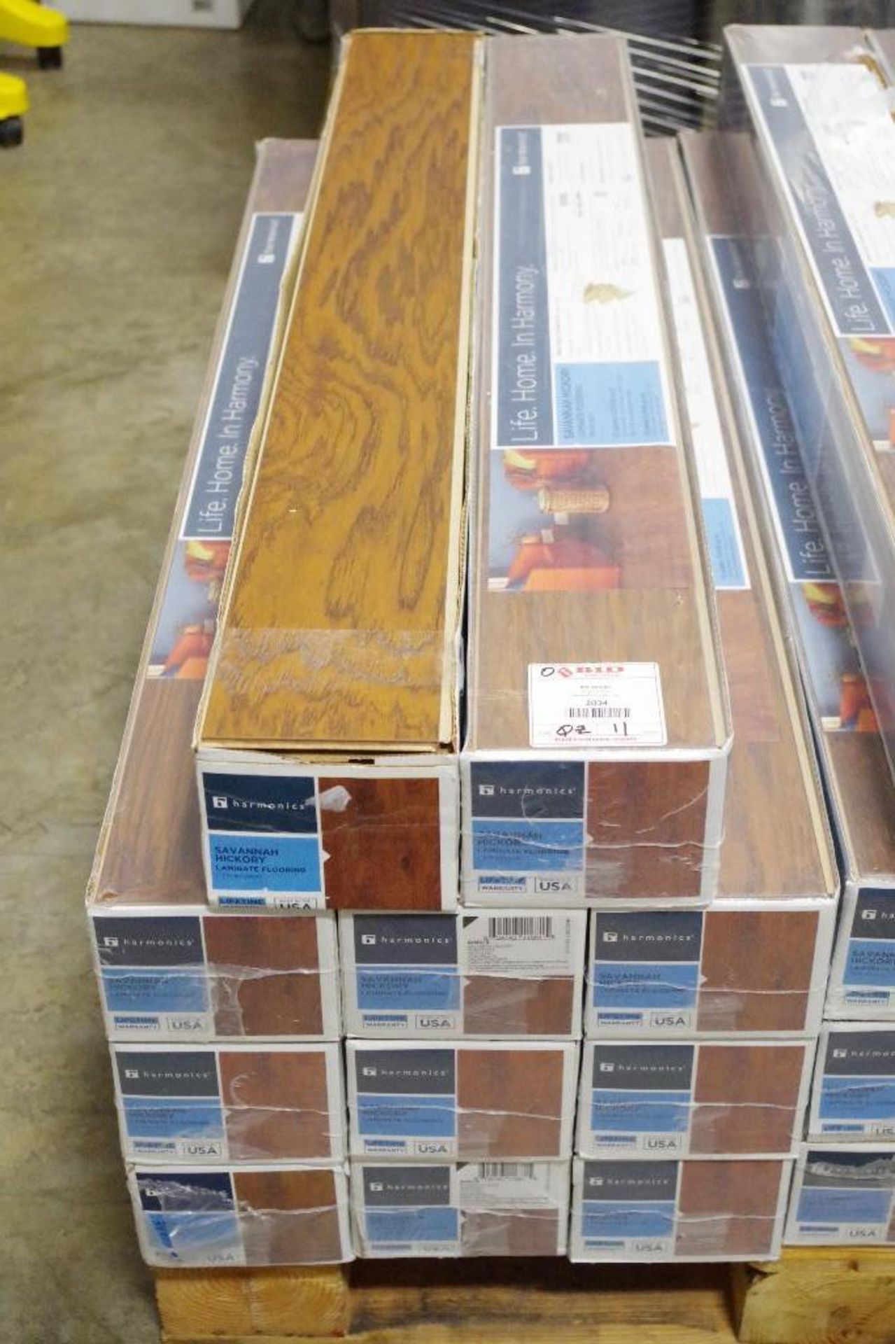 226 Sq. Ft. HARMONICS Savannah Hickory Laminate Flooring (11 Boxes of 20.61 sq. ft. each))