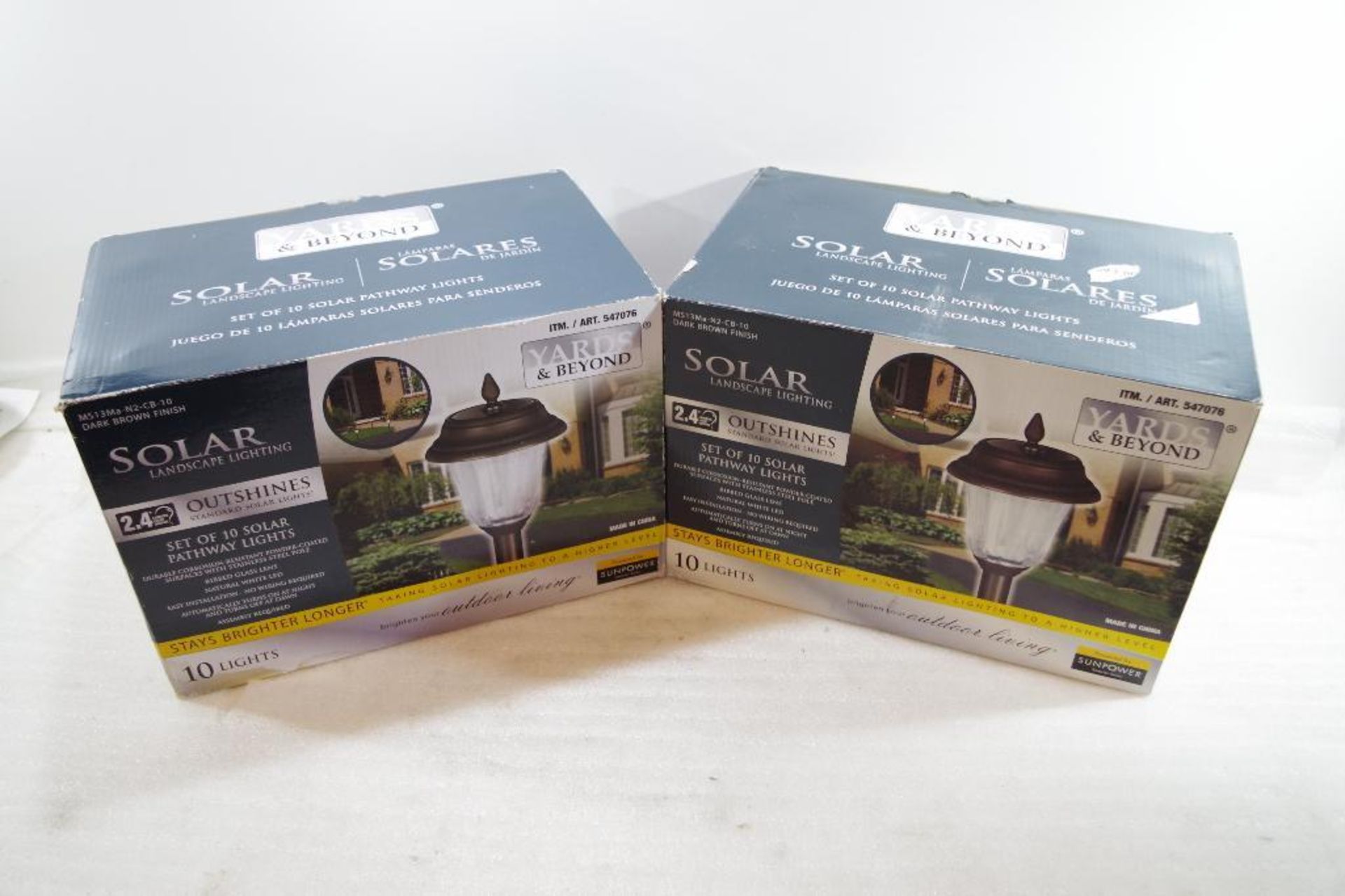 [2] YARDS & BEYOND Solar Pathway Light Sets (2 boxes of 10 lights each) - Image 3 of 3