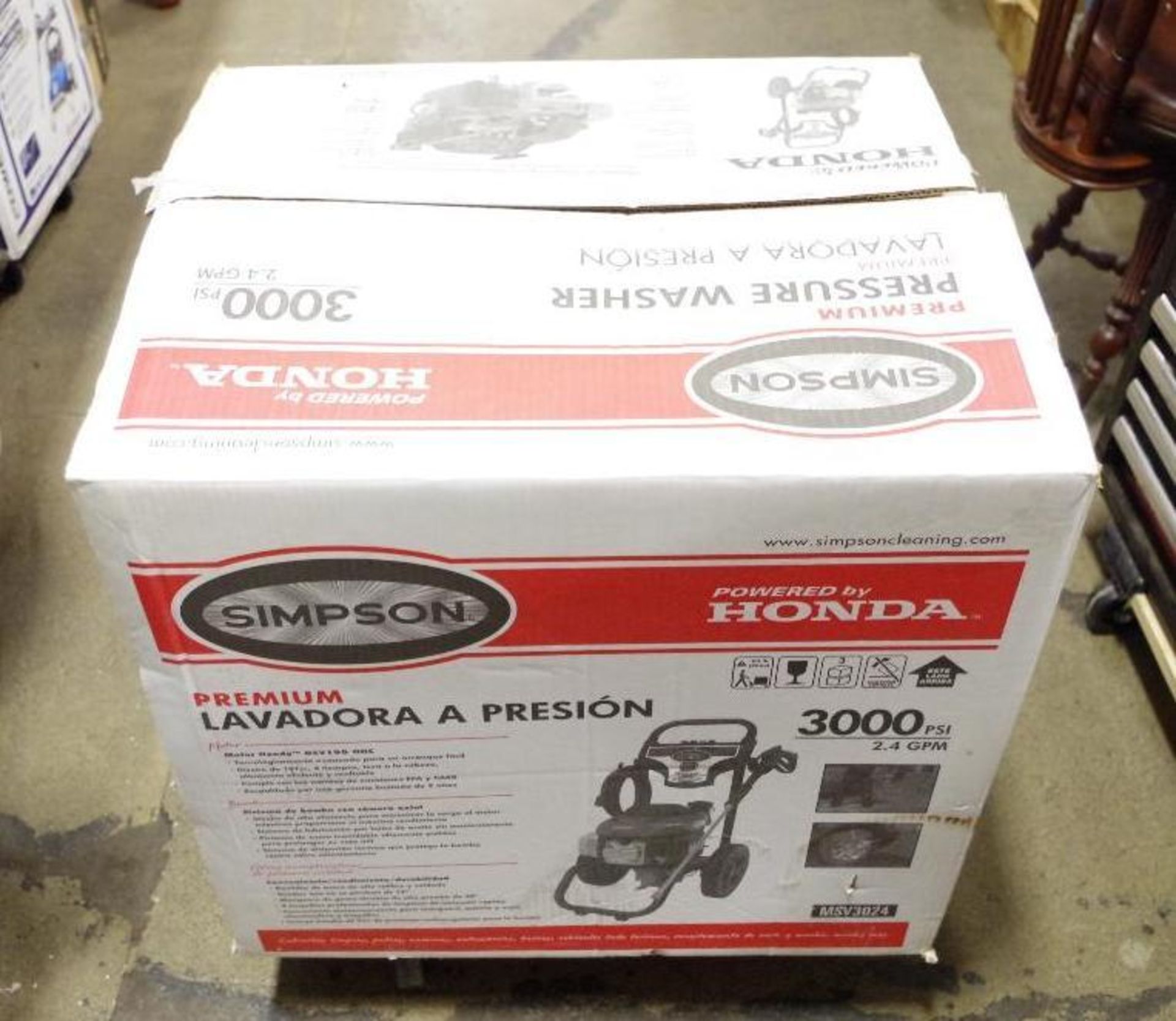 SIMPSON 2.4 GPM, 3000 PSI Gas Pressure Washer w/ HONDA Engine (see description) - Image 4 of 5