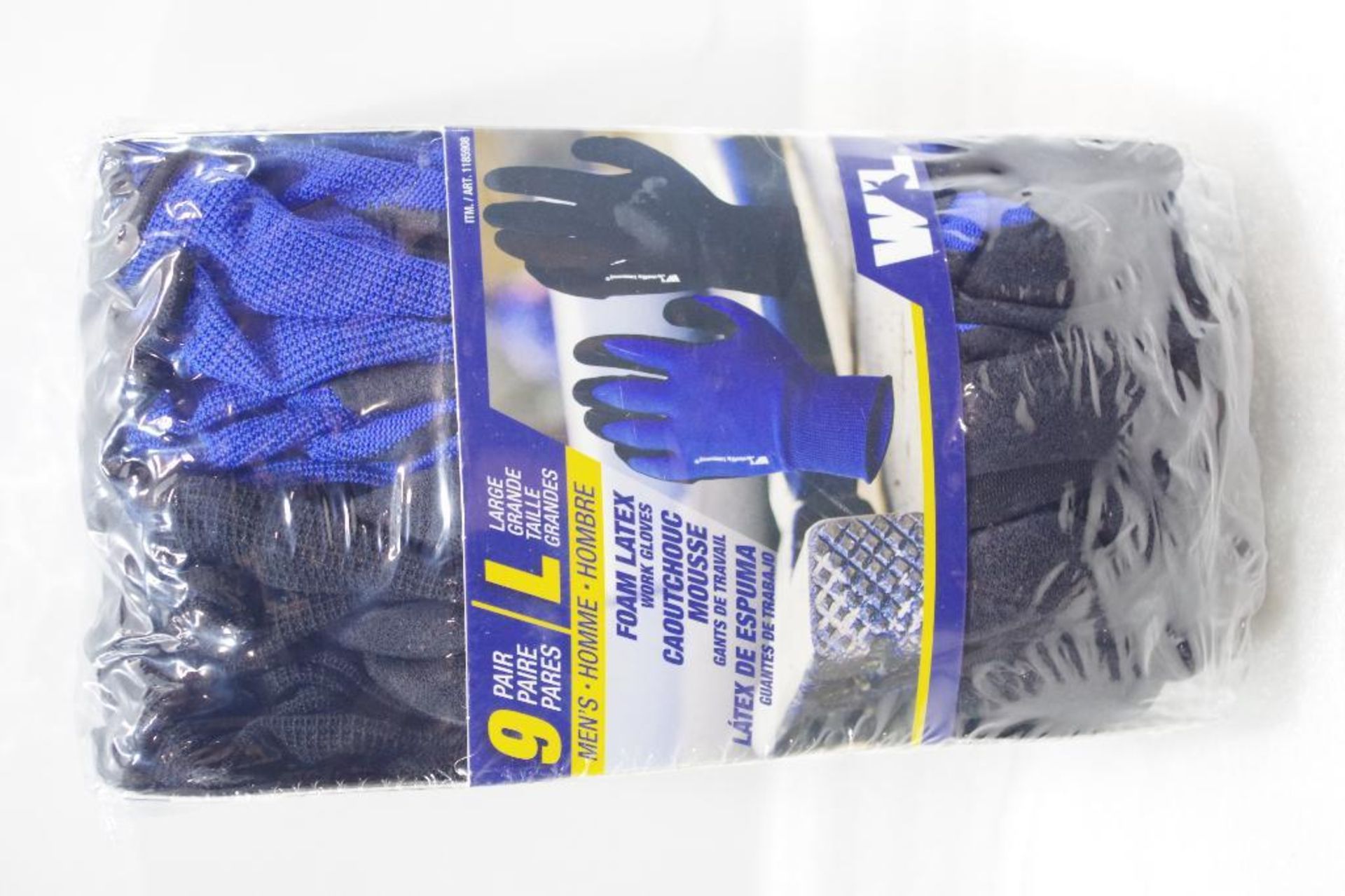 [9] WELLS LAMONT Men's Foam Latex Work Gloves Size: L (1 pack of 9) - Bild 2 aus 3