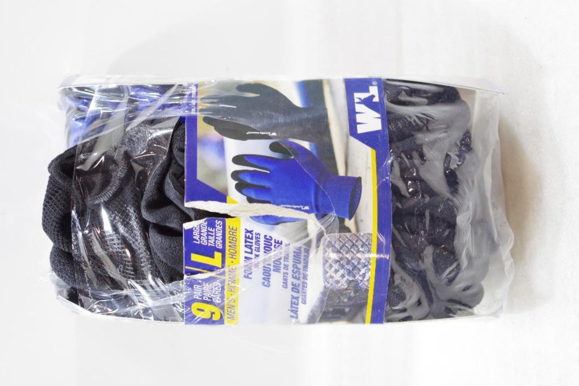 [9] NEW WELLS LAMONT Men's Foam Latex Work Gloves Size: L (1 pack of 9) - Image 2 of 3