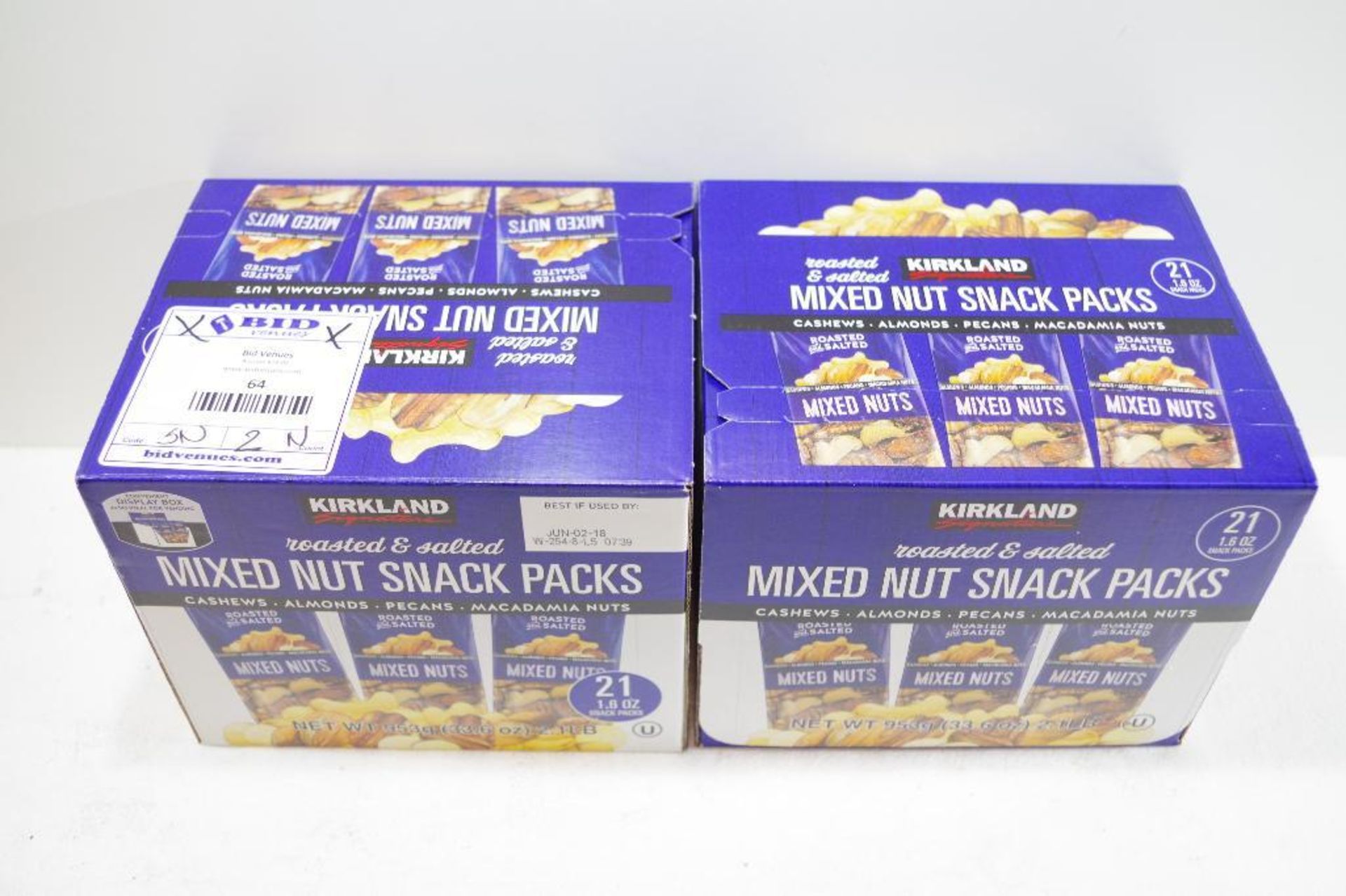 [2] KIRKLAND Roasted & Salted Mixed Nut Snack Boxes - Image 2 of 2