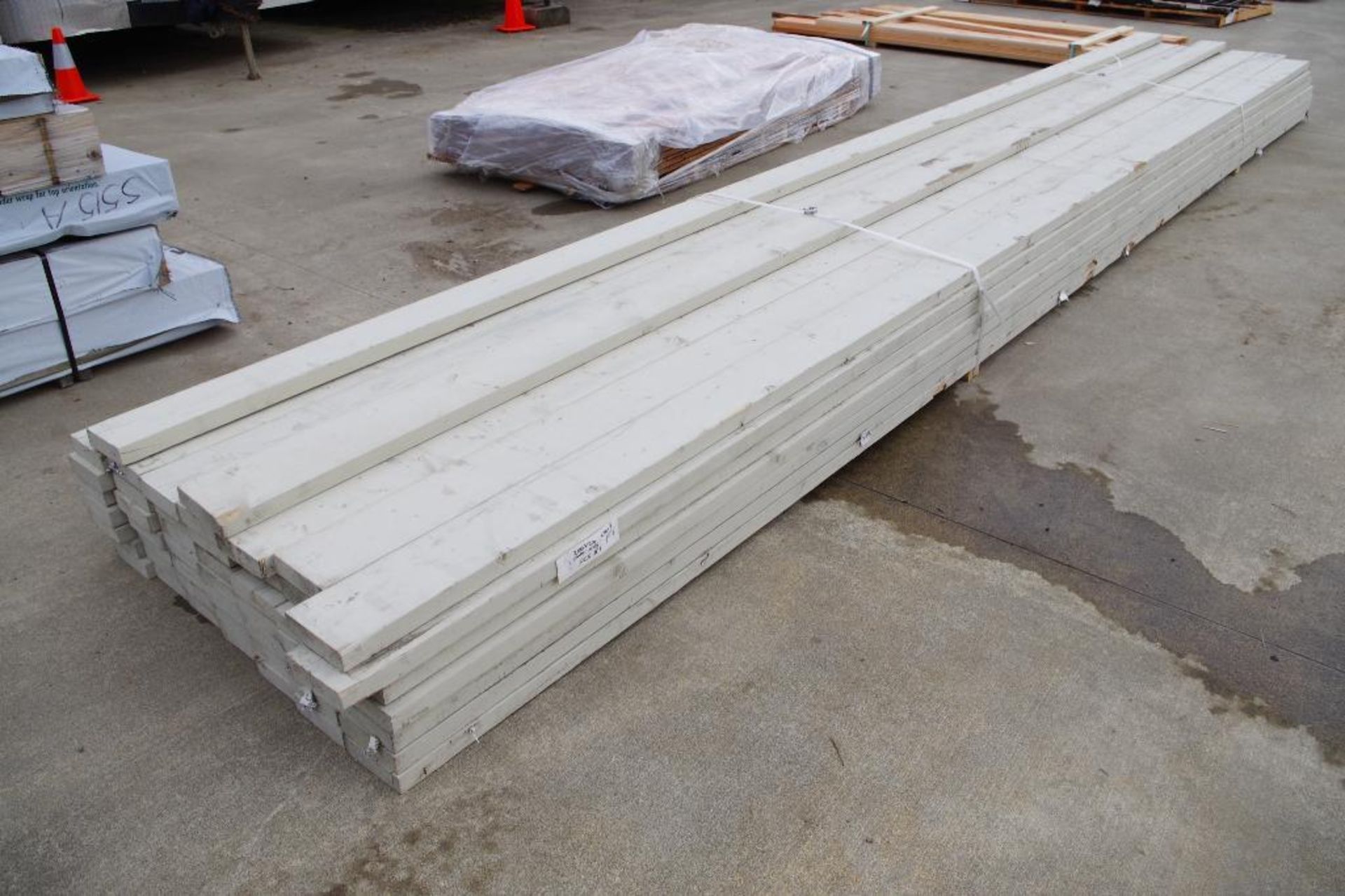 [51] 2X6 X 20' White Wood Trim Boards - Image 3 of 4