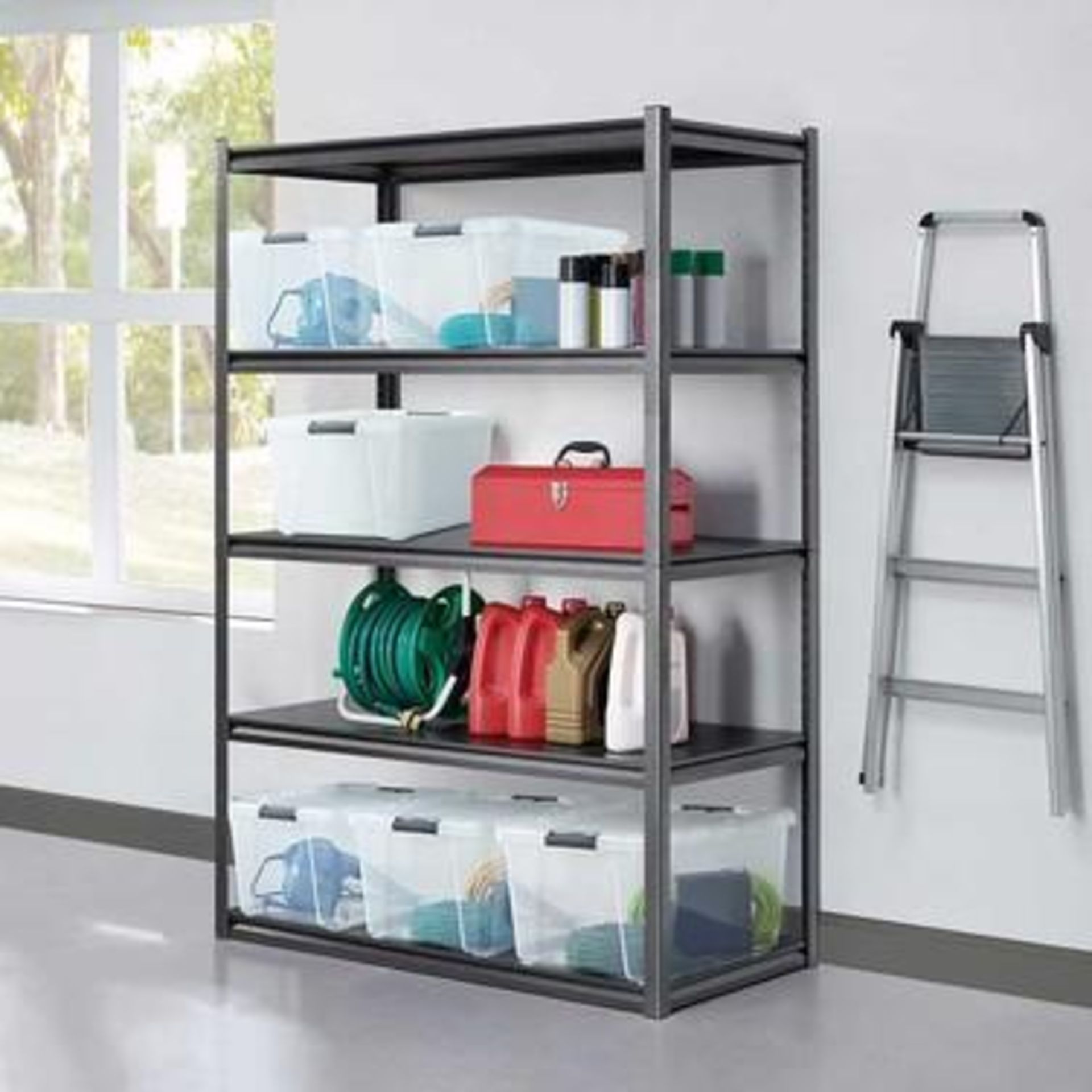 WHALEN 5-Shelf Storage Rack 48"W x 24"D x 72"T (Converts easily to 2-Piece Workbench) - Image 2 of 6