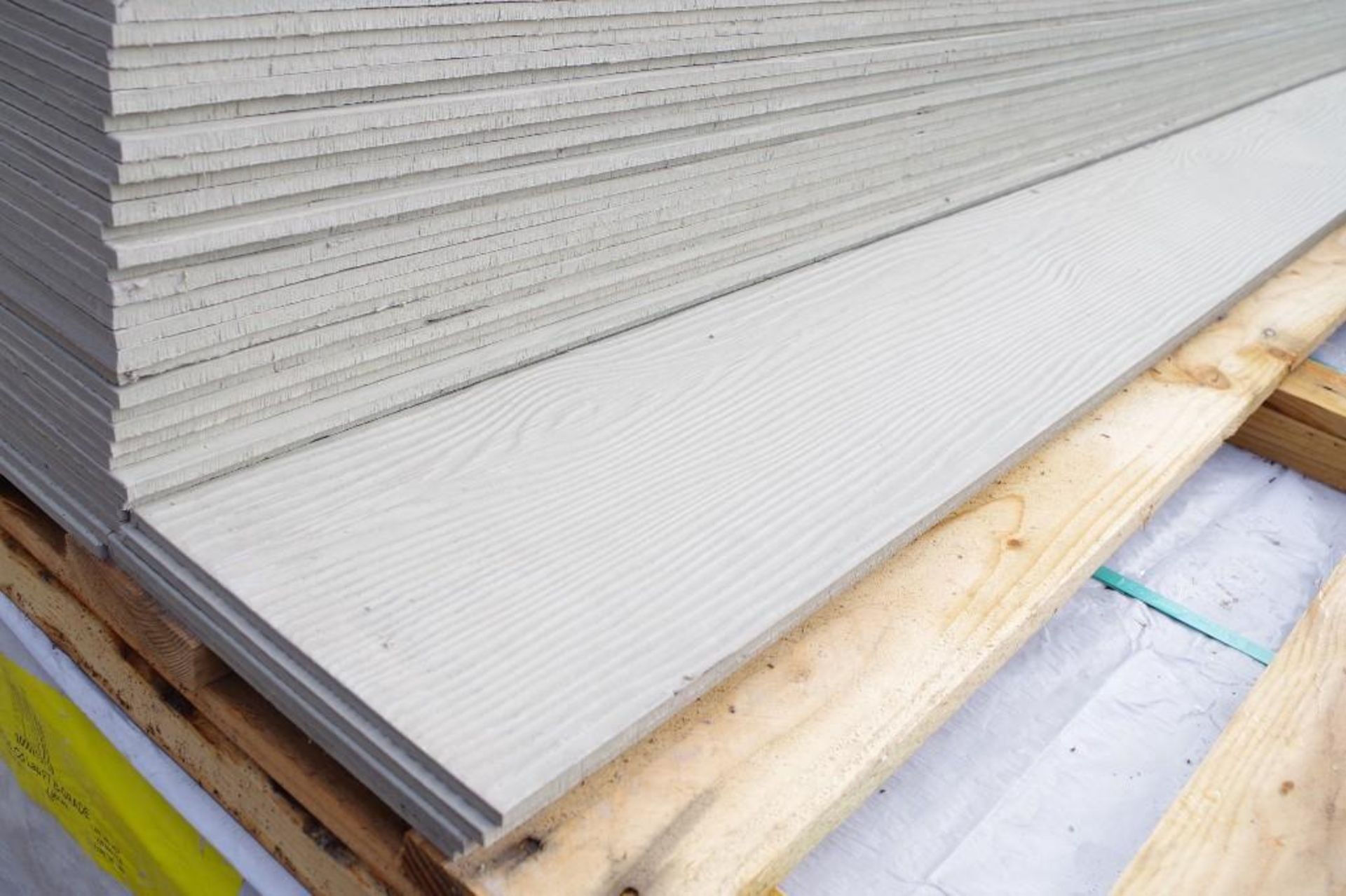 [50] Textured 8-1/4" x 12 Cement Lap Siding Boards - Image 2 of 4