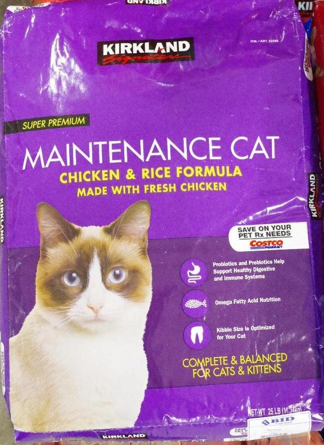 KIRKLAND SUPER PREMIUM 25lbs. Maintenance Cat, Cat Food Bag