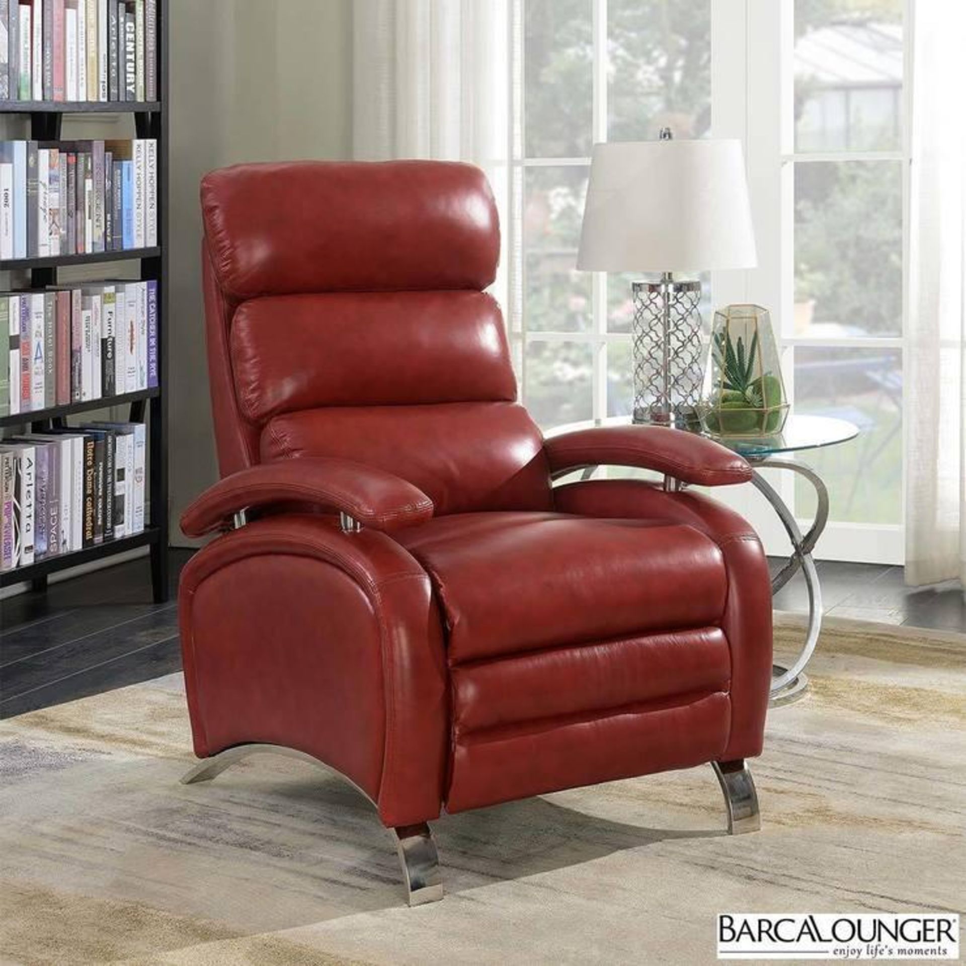 BARCALOUNGER PEGASUS Red Leather Recliner Wholesale Price: $400 each