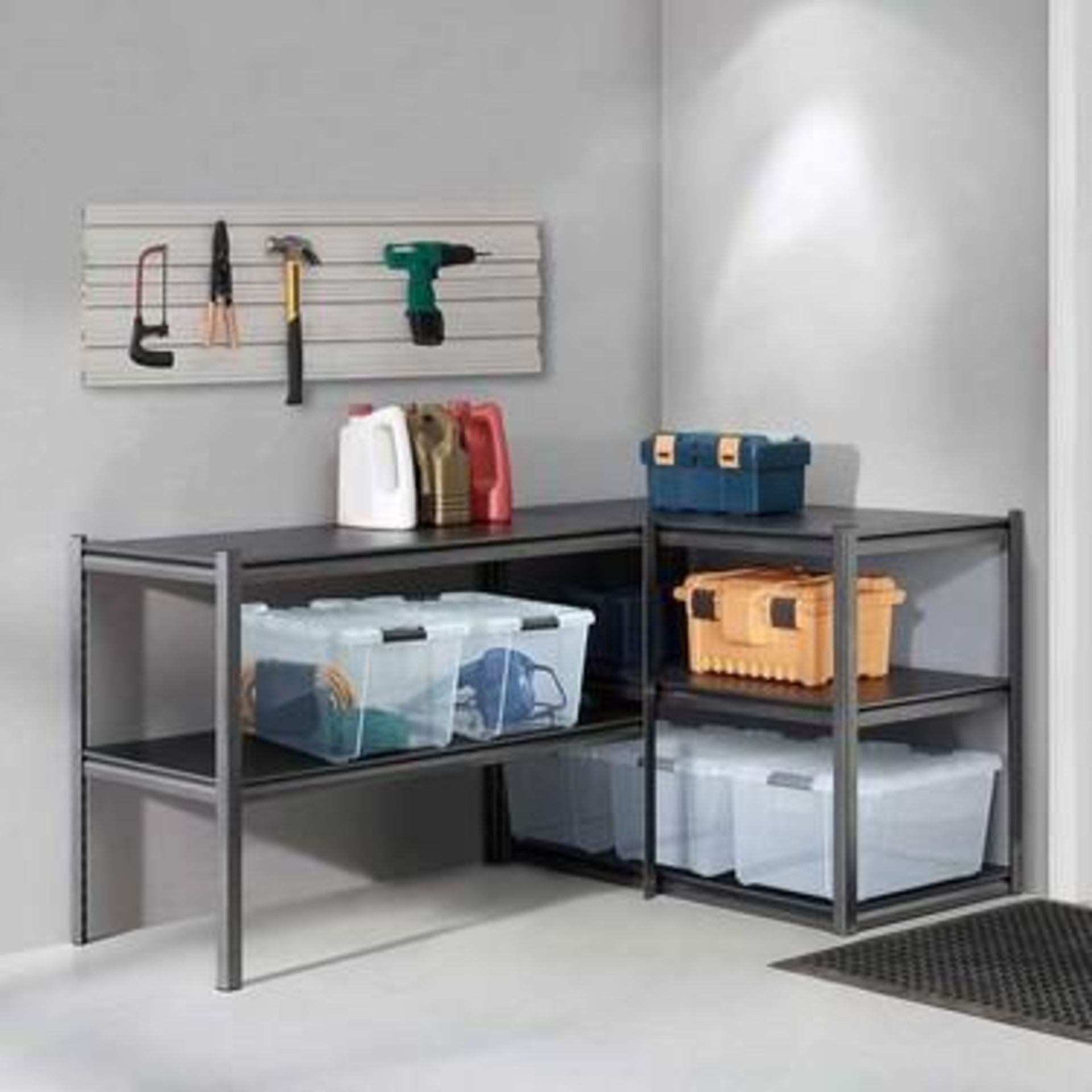 WHALEN 5-Shelf Storage Rack 48"W x 24"D x 72"T (Converts easily to 2-Piece Workbench)