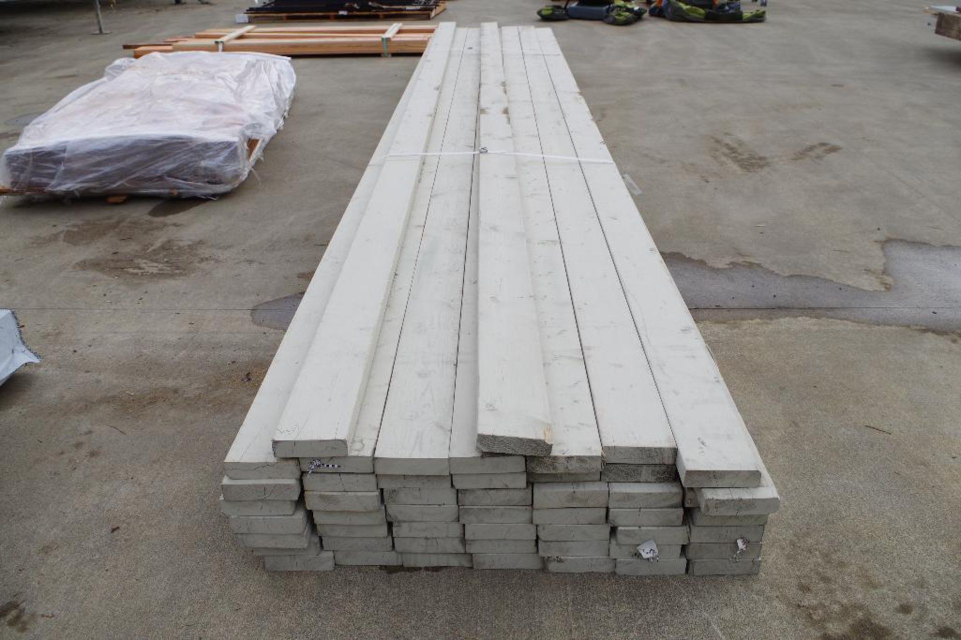 [51] 2X6 X 20' White Wood Trim Boards - Image 4 of 4