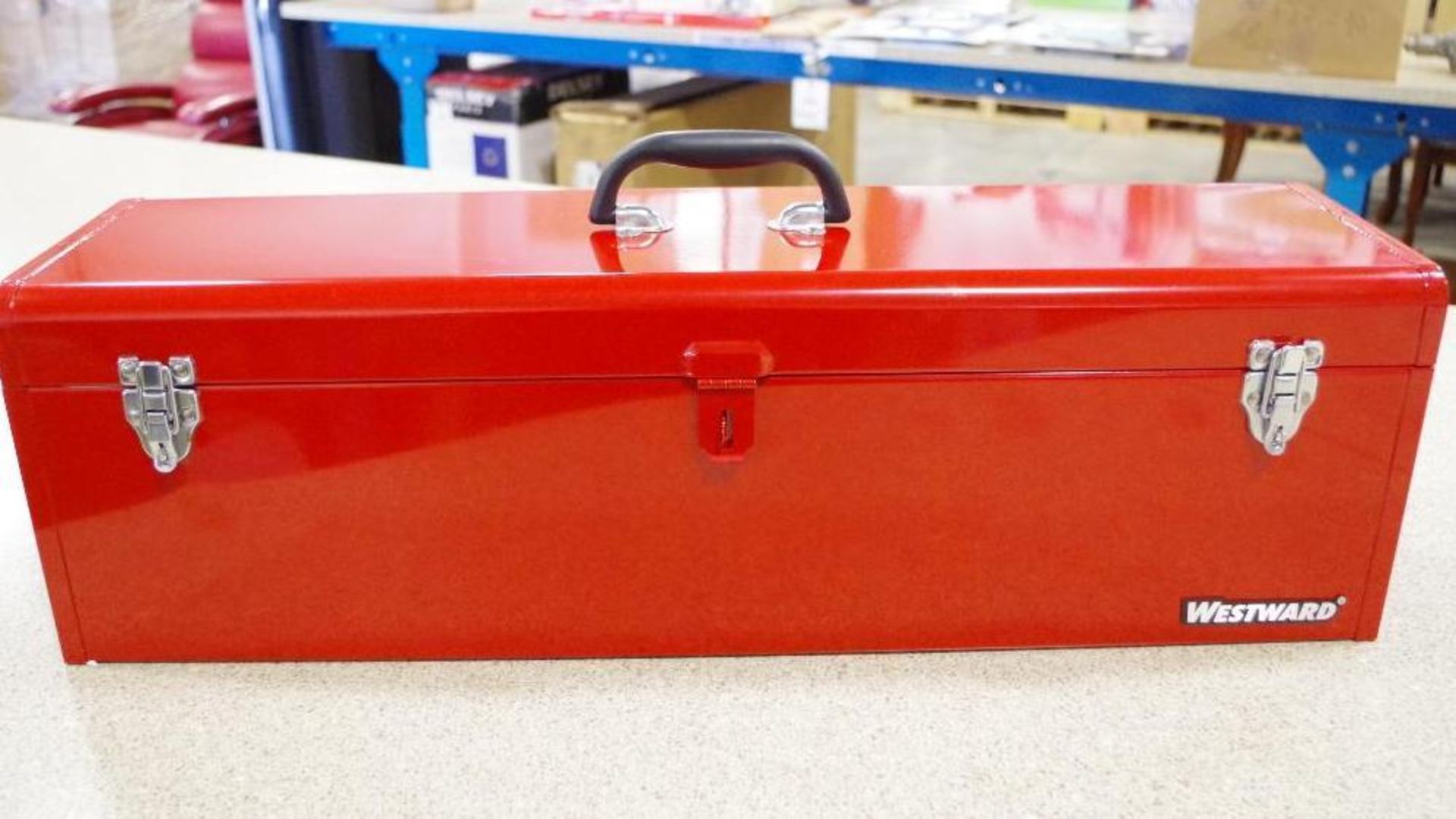 WESTWARD 30" Red Metal Tool Box (Appears NEW)