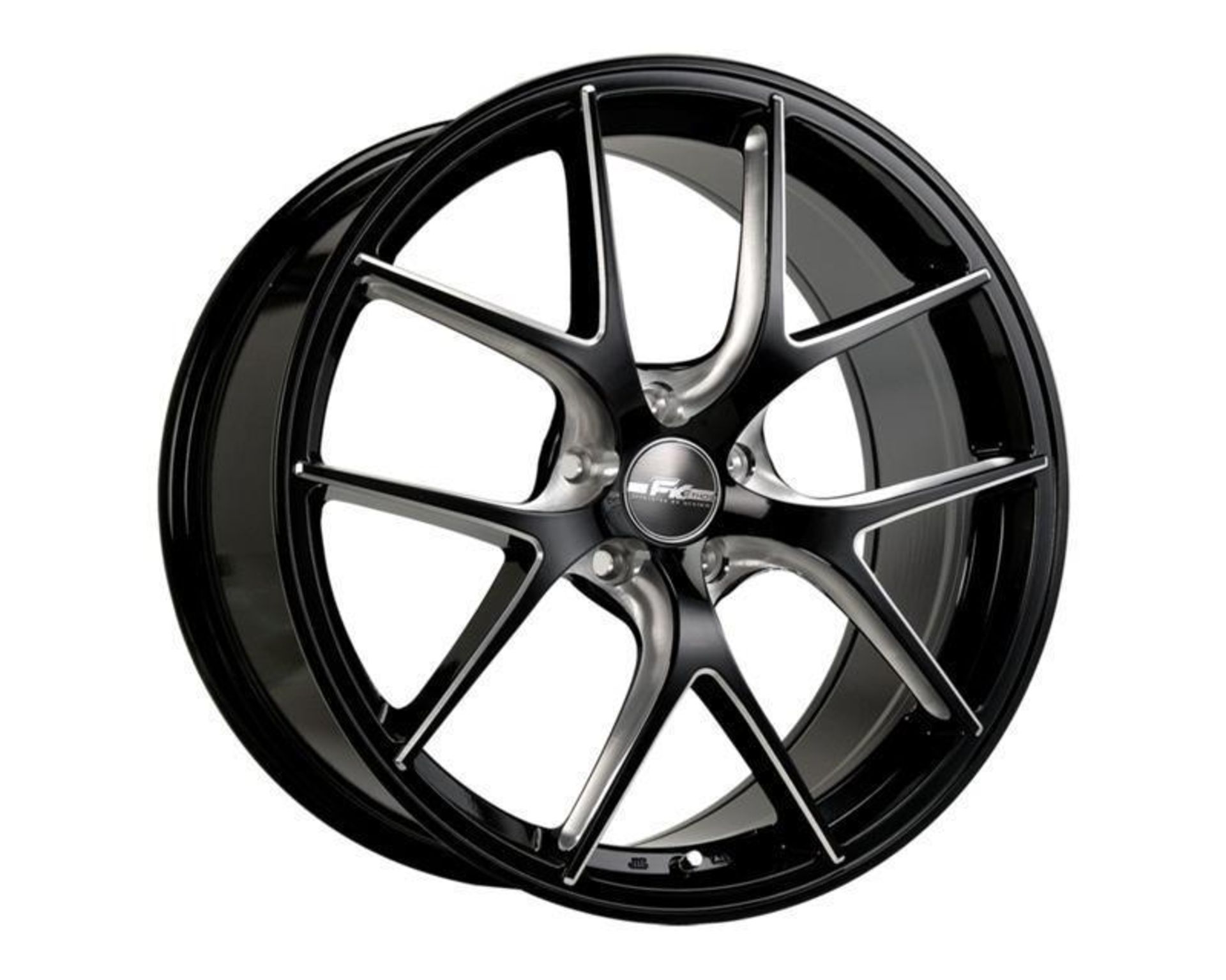 [4] NEW FK Ethos RT-57 Gloss Black Ball Cut Machined 20x8.5 Offset: +40 Color: BCM - Image 4 of 8