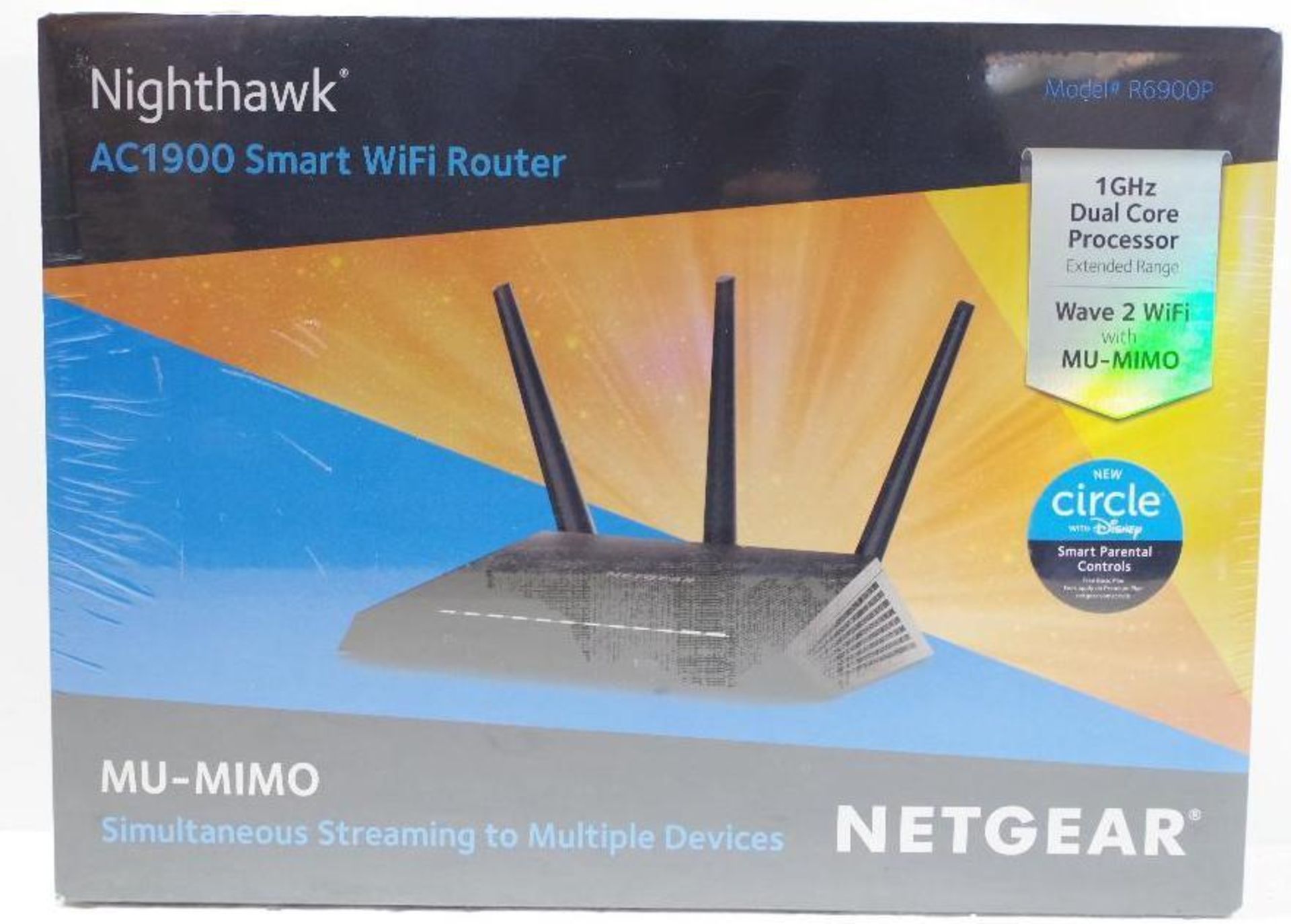 NEW NETGEAR Nighthawk AC1900 Smart WiFi Extended Range 1 Ghz Dual Core Processor Router