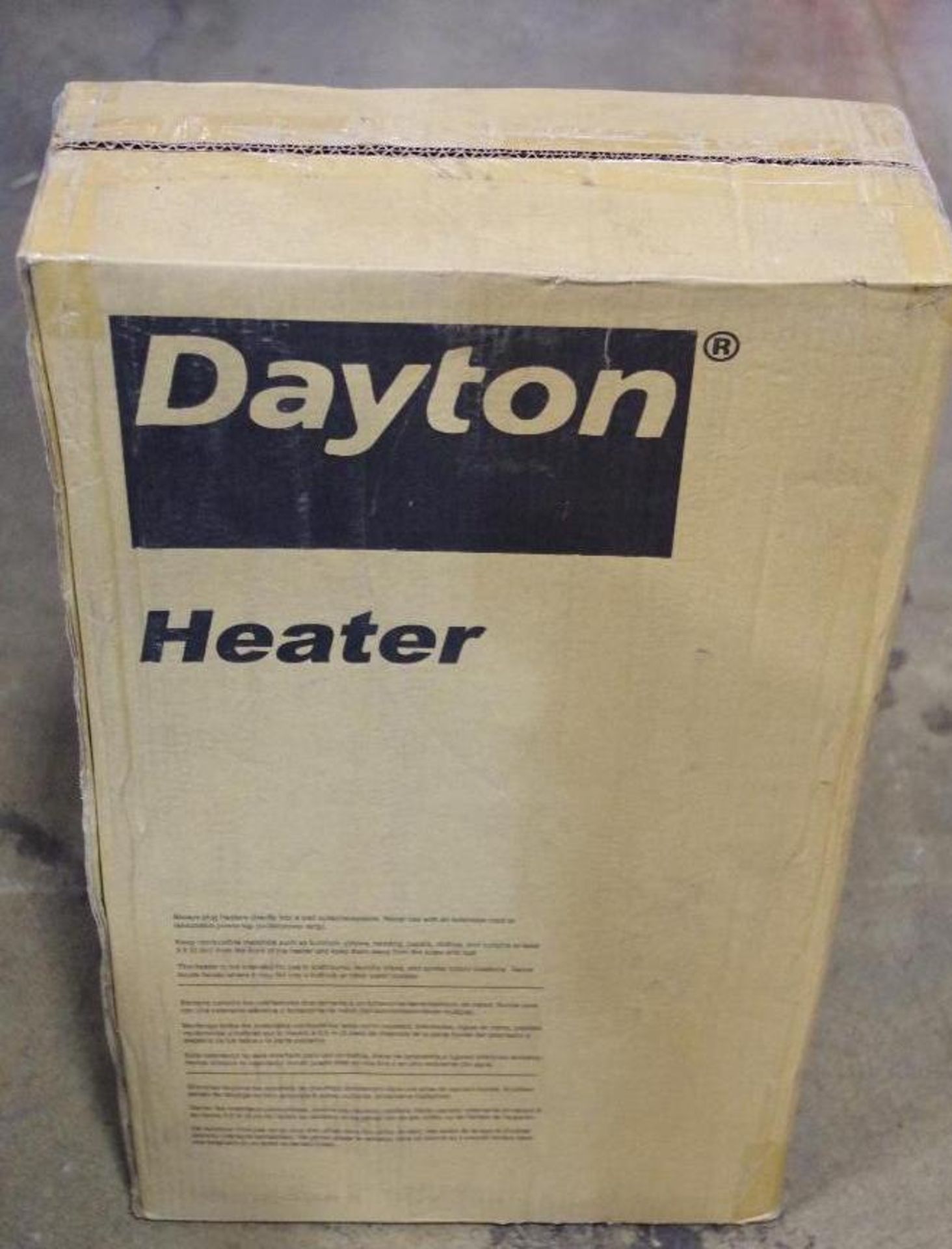 DAYTON Radiant Portable Electric Heater, Gray, 120VAC (Appears NEW) - Image 2 of 3