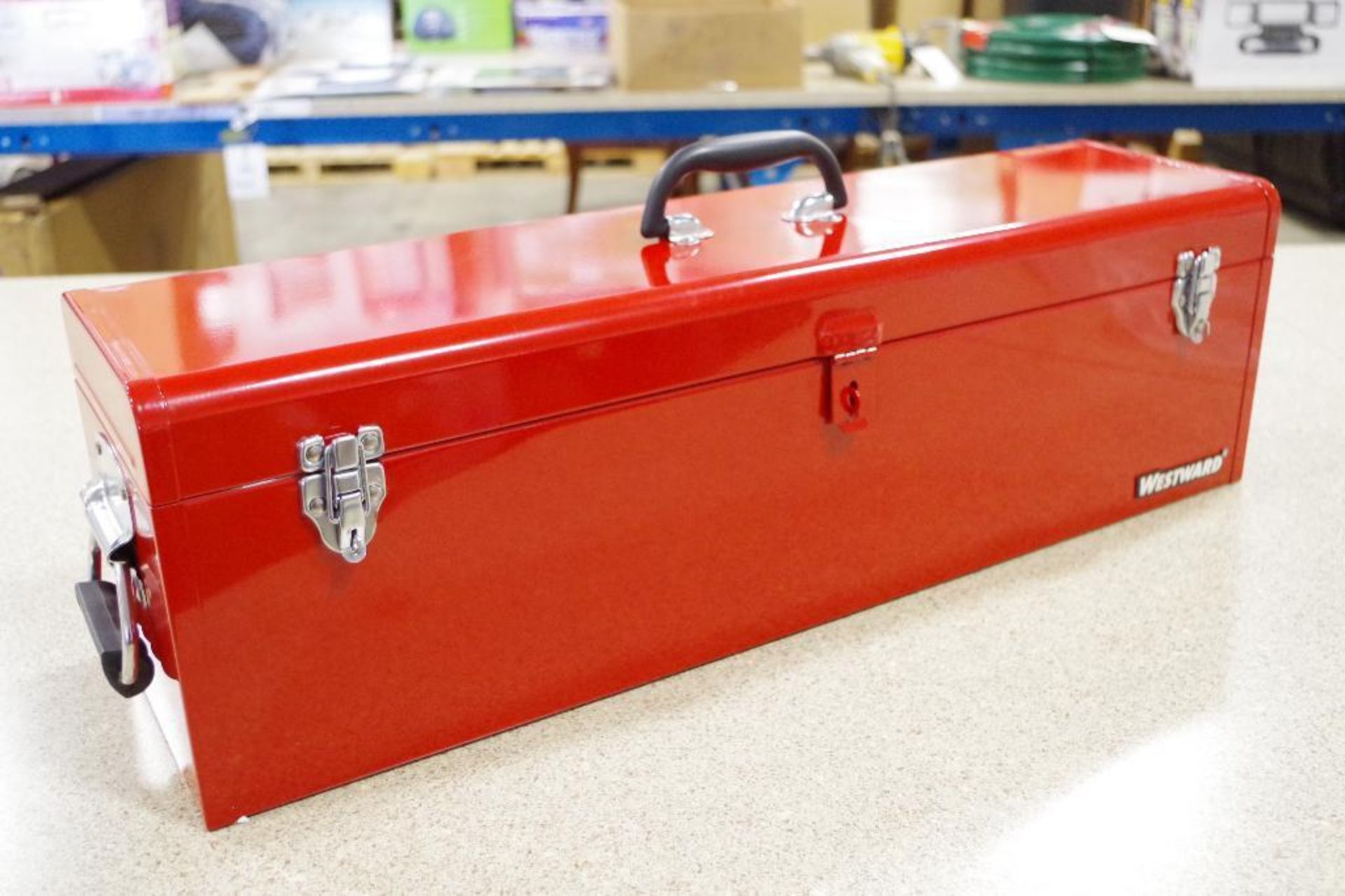 WESTWARD 30" Red Metal Tool Box (Appears NEW) - Image 2 of 5