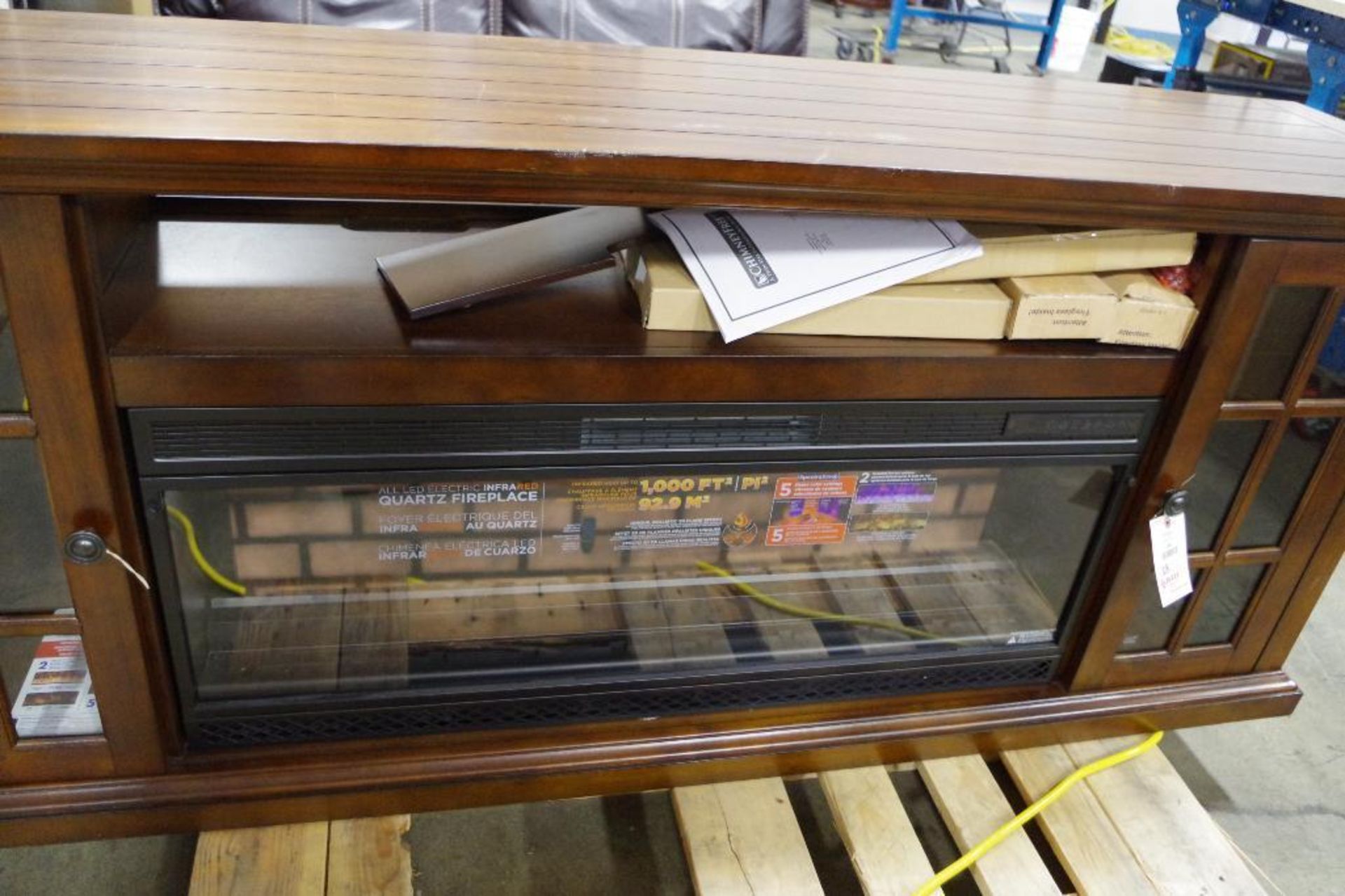 TRESANTI 74" Fireplace Console / TV Stand (Appears NEW) - Image 3 of 5