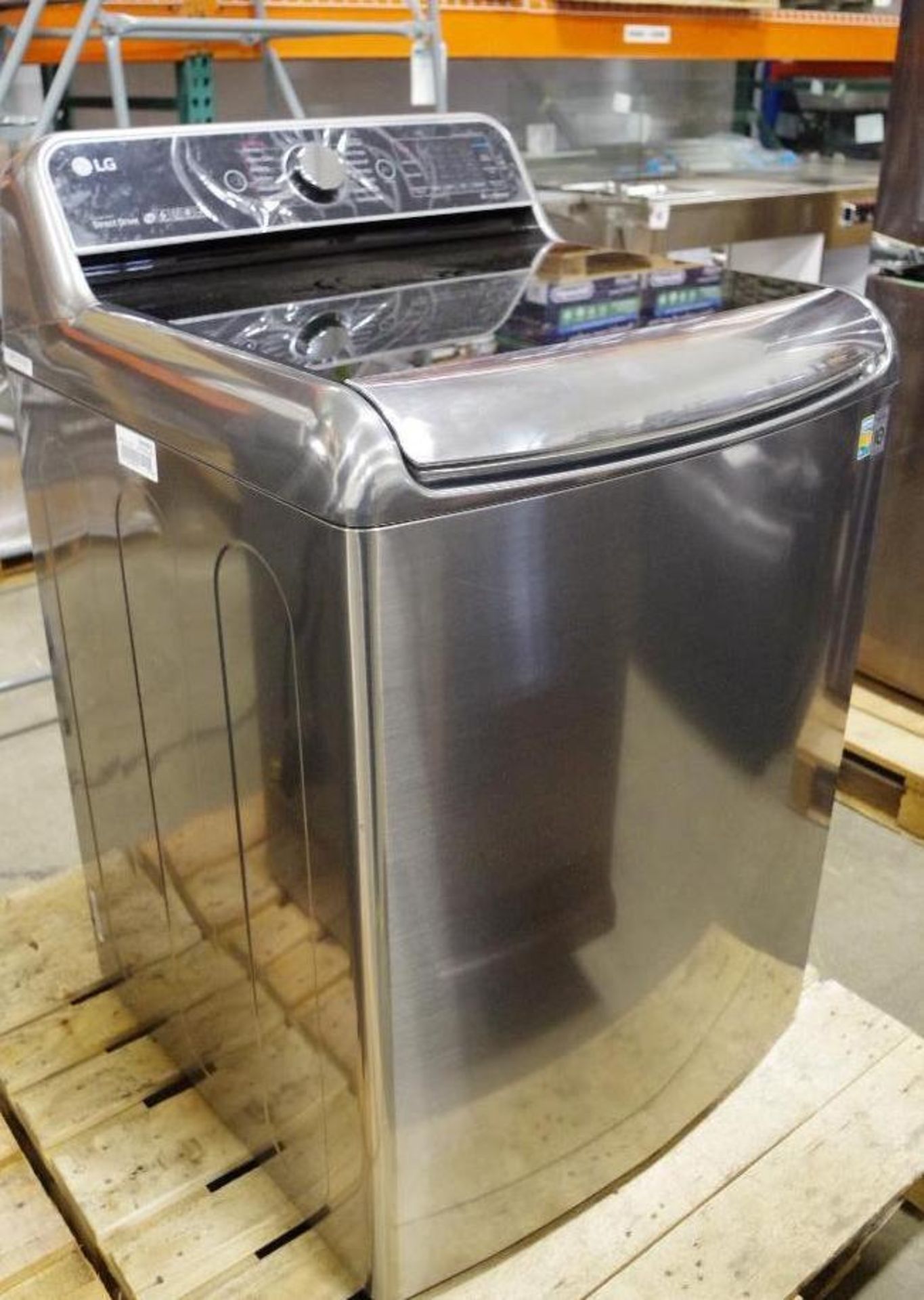 LG 5.7 cu. ft. High-Efficiency Top Load Washer w/ Steam & TurboWash in Graphite Steel (Must inspect - Image 2 of 12