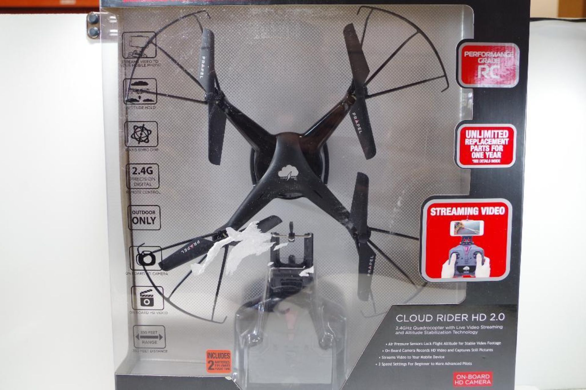 PROPEL Cloud Rider HD 2.4 Ghz Quadcopter w/ Live Video Streaming & Altitude Stabilization Technology