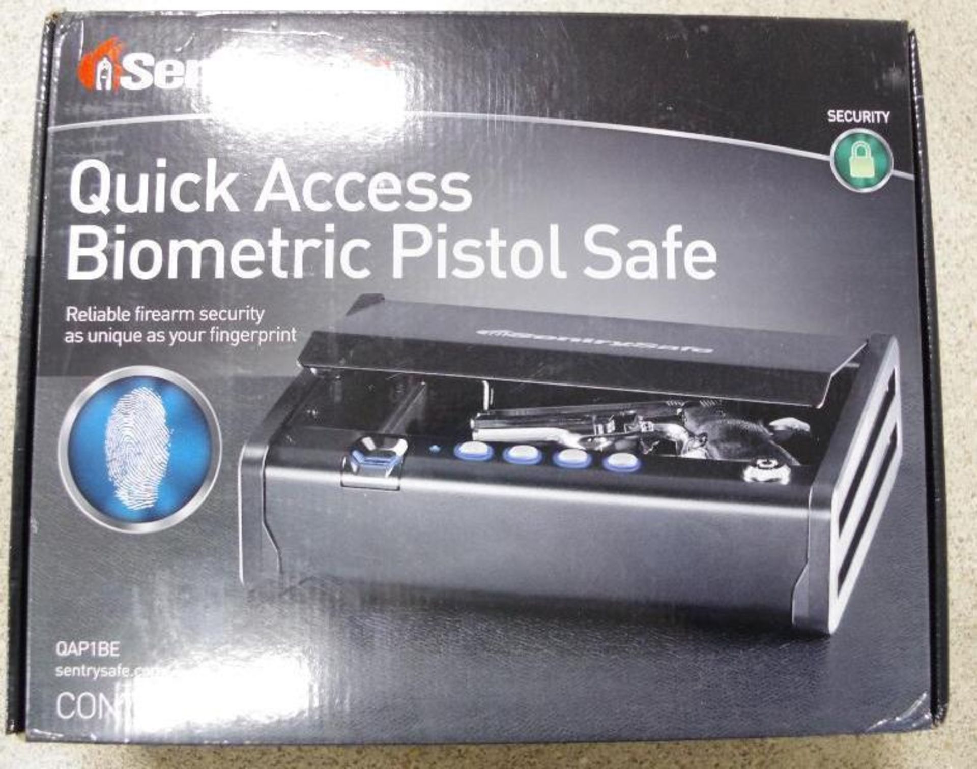 SentrySafe Quick Access Biometric Pistol Safe