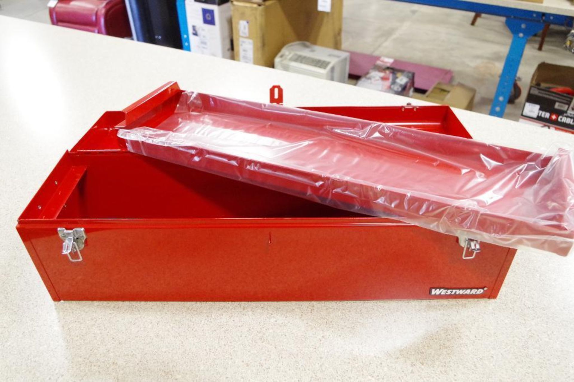 WESTWARD 30" Red Metal Tool Box (Appears NEW) - Image 3 of 5