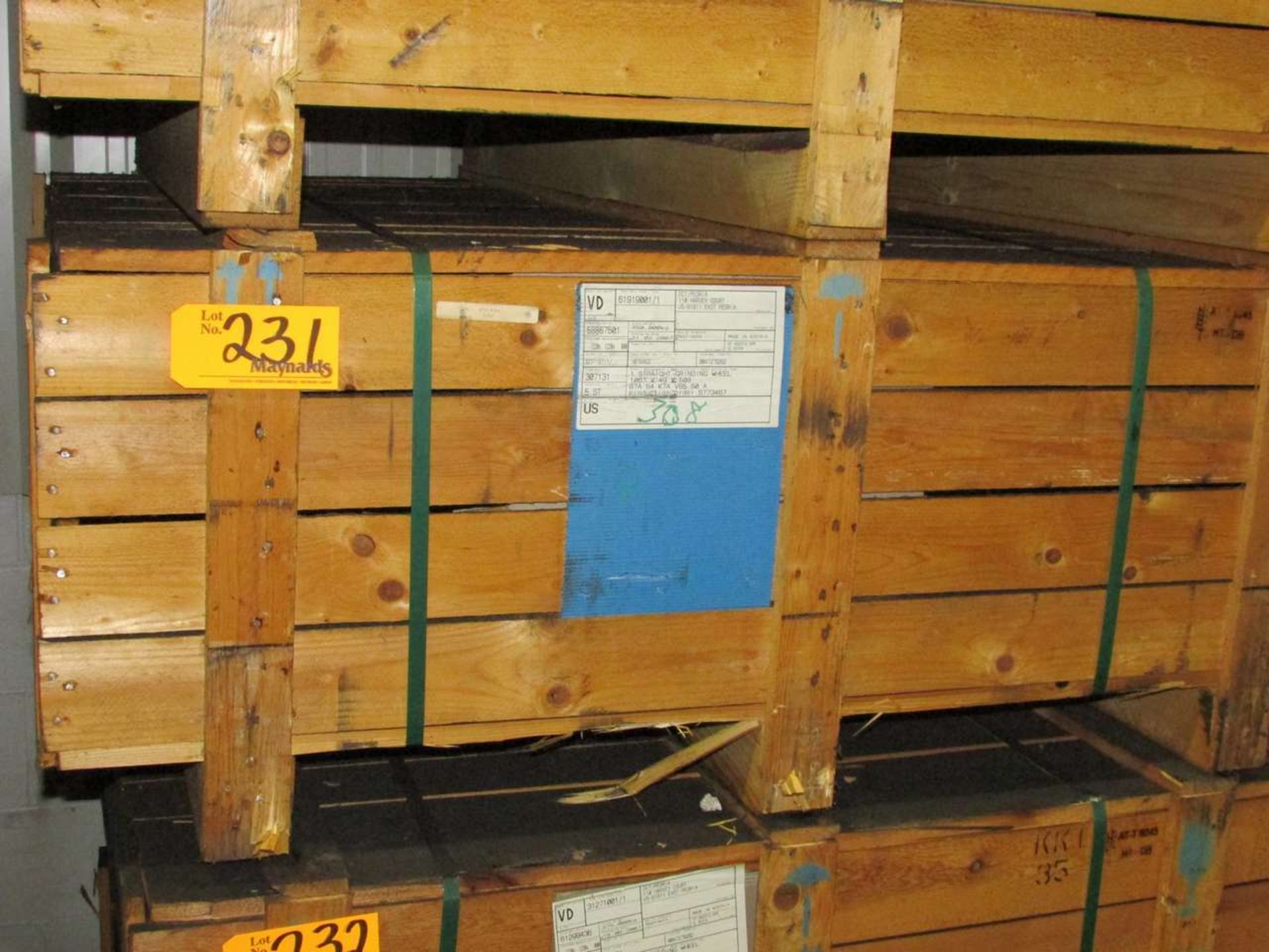 Tyrolit 307131 (6) Unused In Crate Grinding Wheels