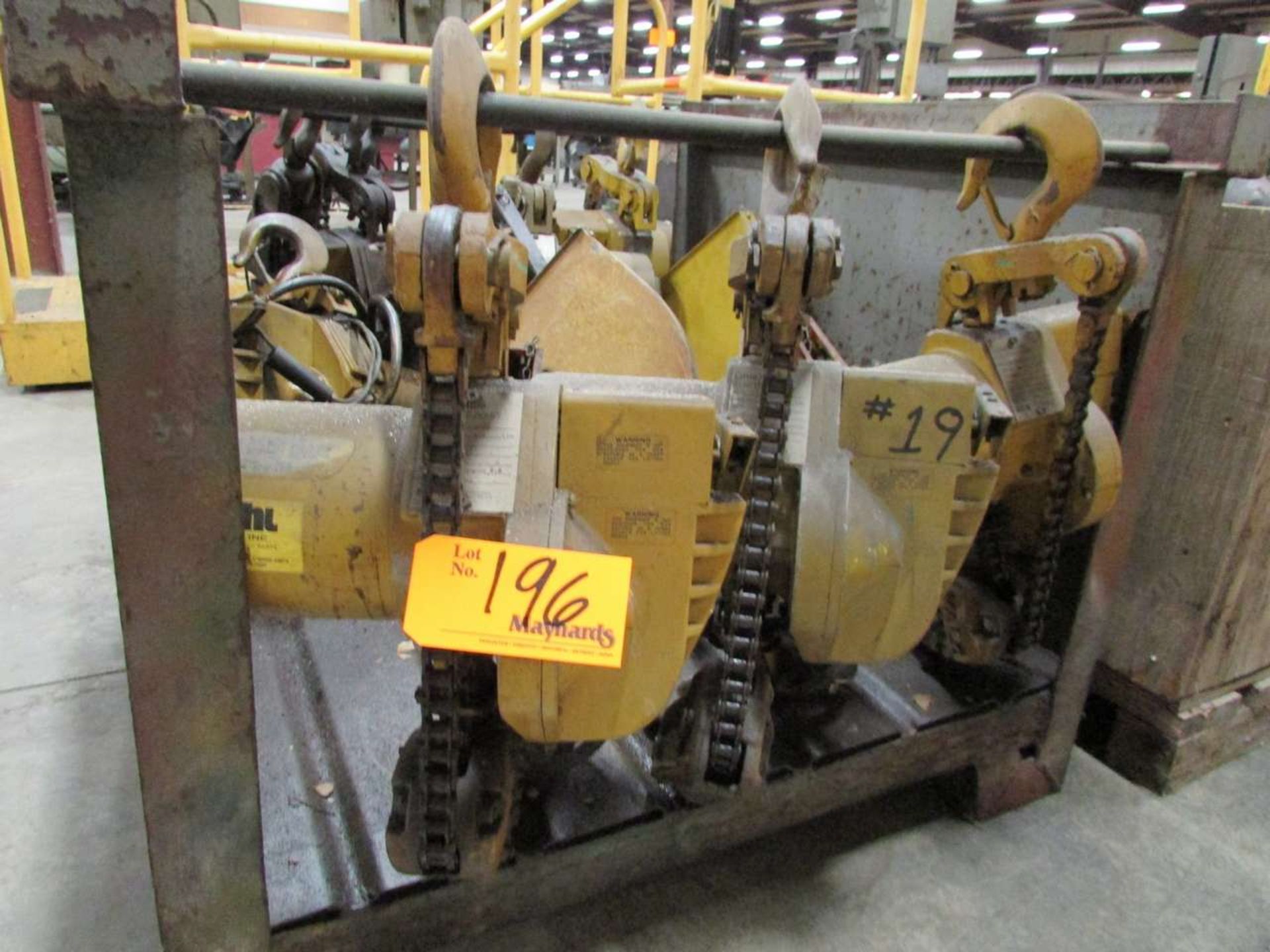 Yale MER2N10H6S2 (3) 2 Ton Pneumatic Hoists