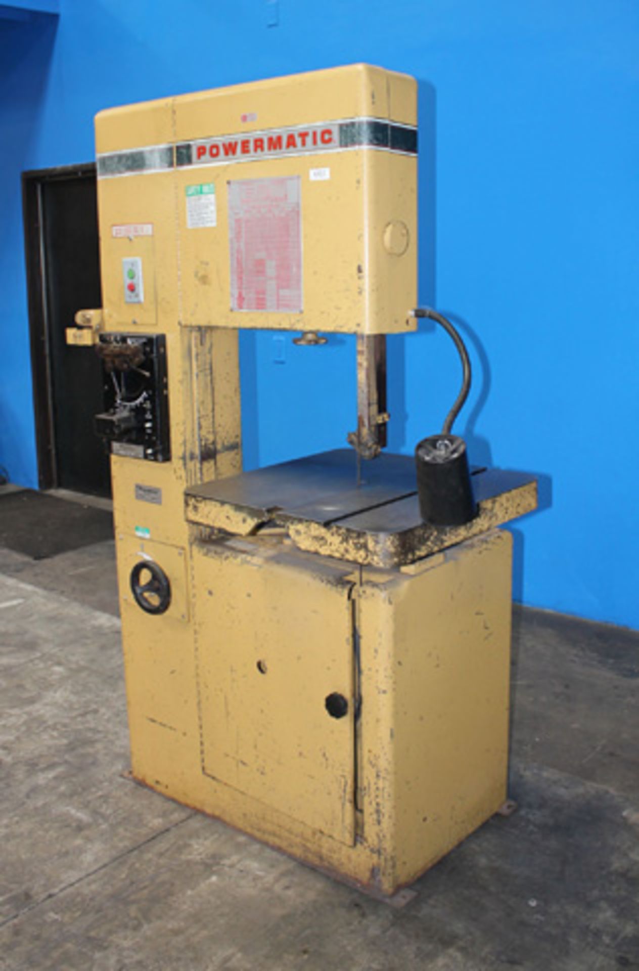 20'' Powermatic Model 87 Vertical Bandsaw, S/N 9887030, Blade Welder, Blade Grinder, Blade Cut Off - Image 2 of 7