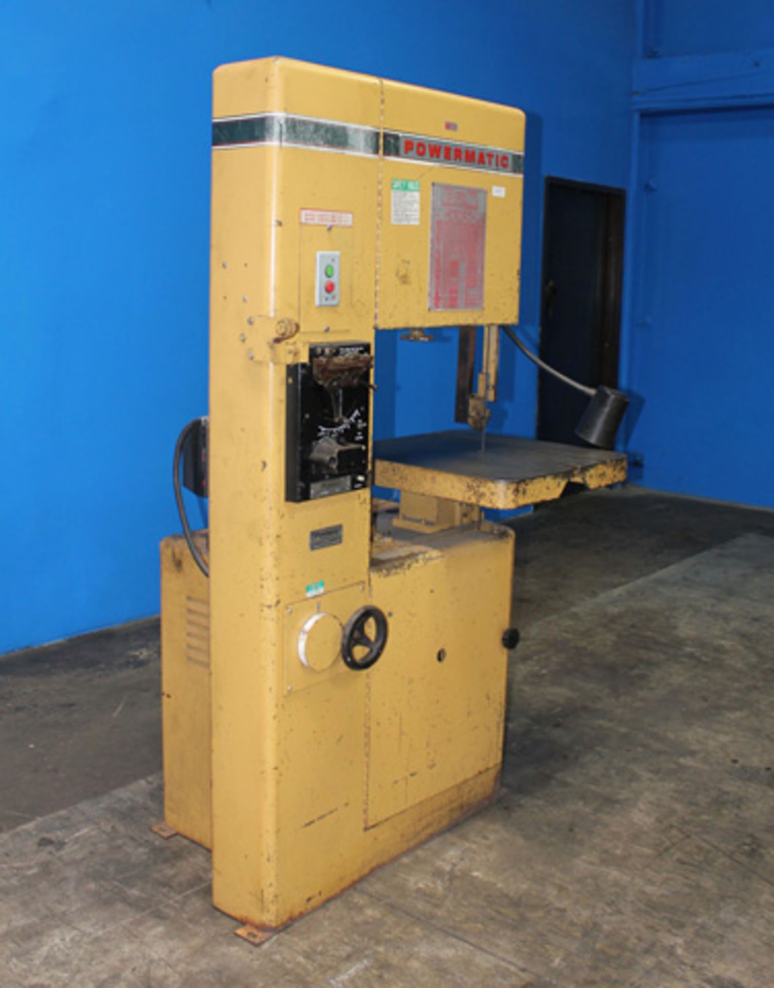 20'' Powermatic Model 87 Vertical Bandsaw, S/N 9887030, Blade Welder, Blade Grinder, Blade Cut Off - Image 3 of 7