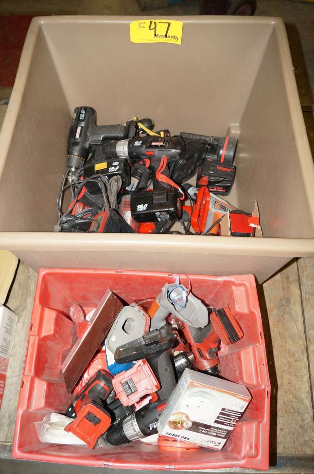 Assorted Cordless Drills & Battery Chargers