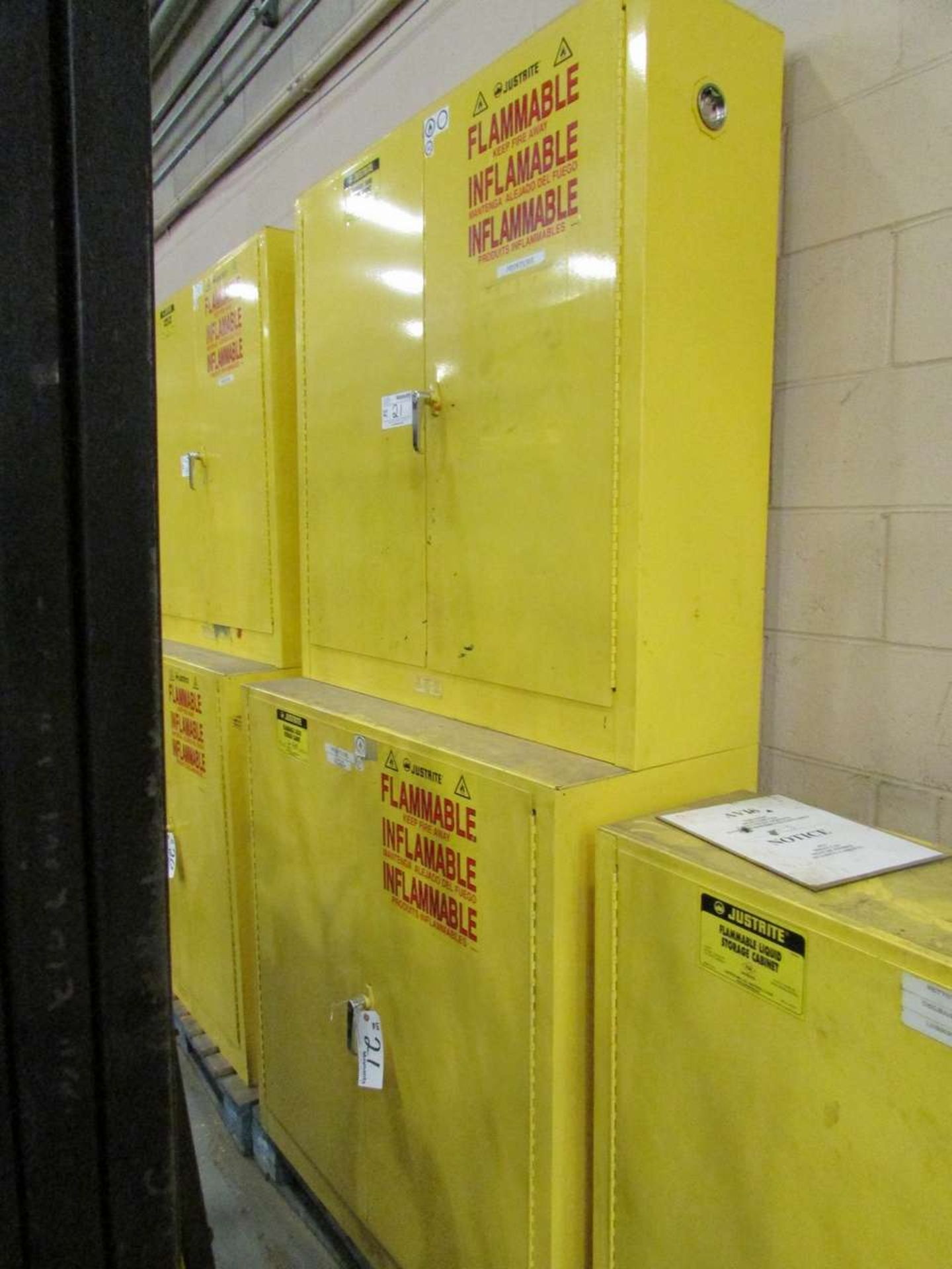 Justrite (2) Flammable Storage Cabinets