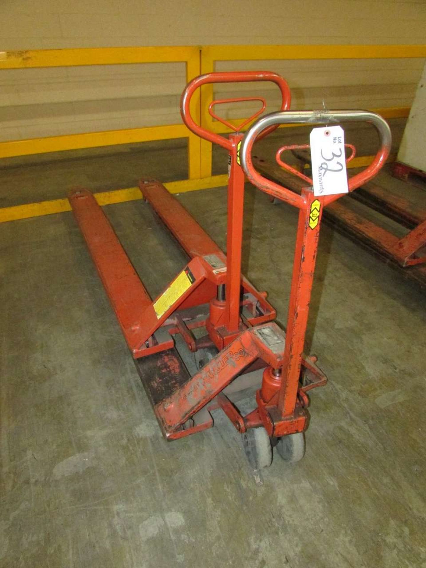 Mahaffy PW902772 (2) Long Fork Pallet Jacks