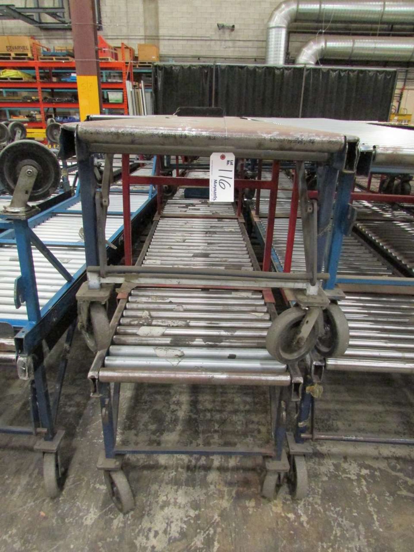 (6) Sections of Portable Roller Conveyor