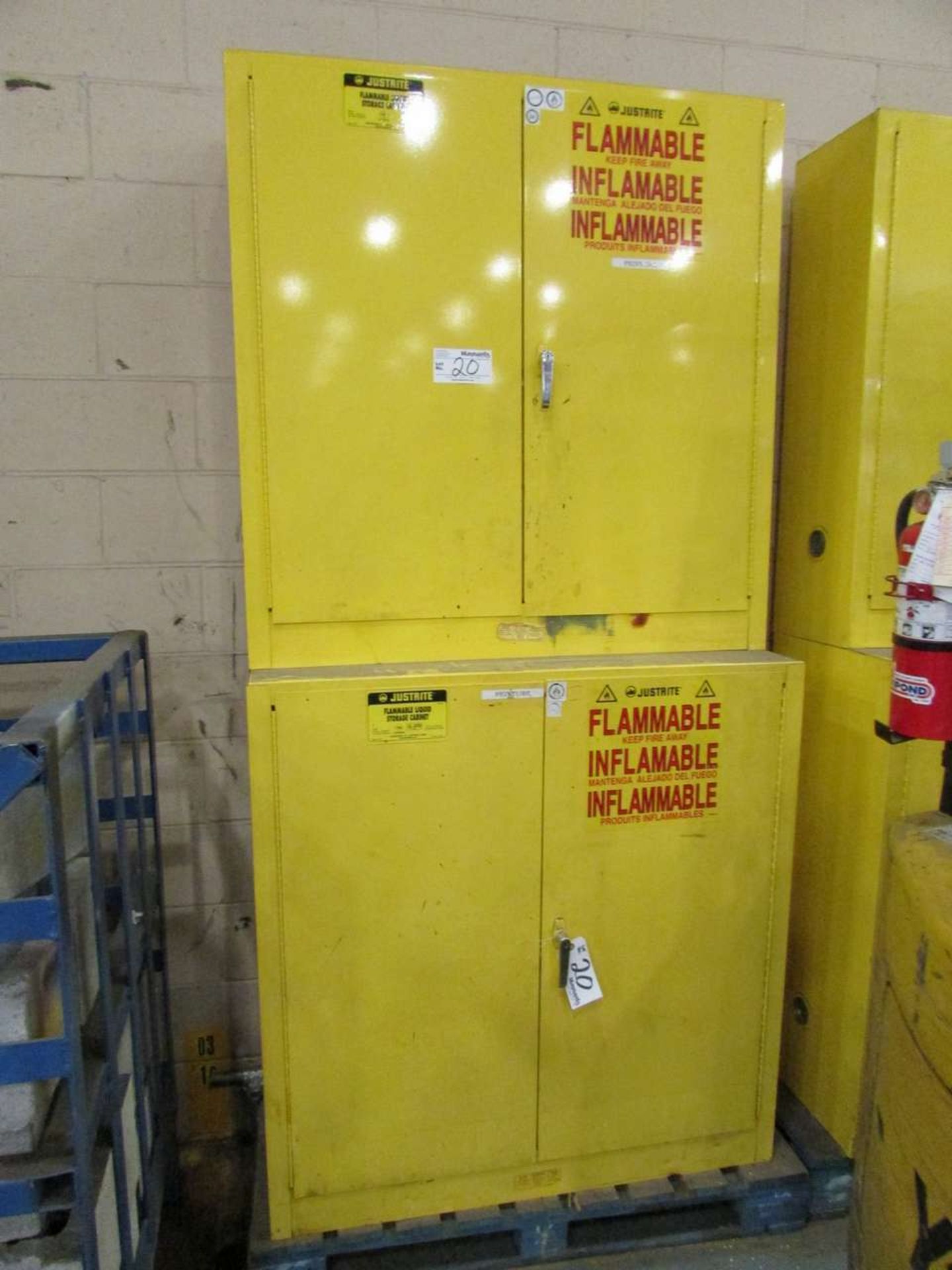 Justrite (2) Flammable Storage Cabinets