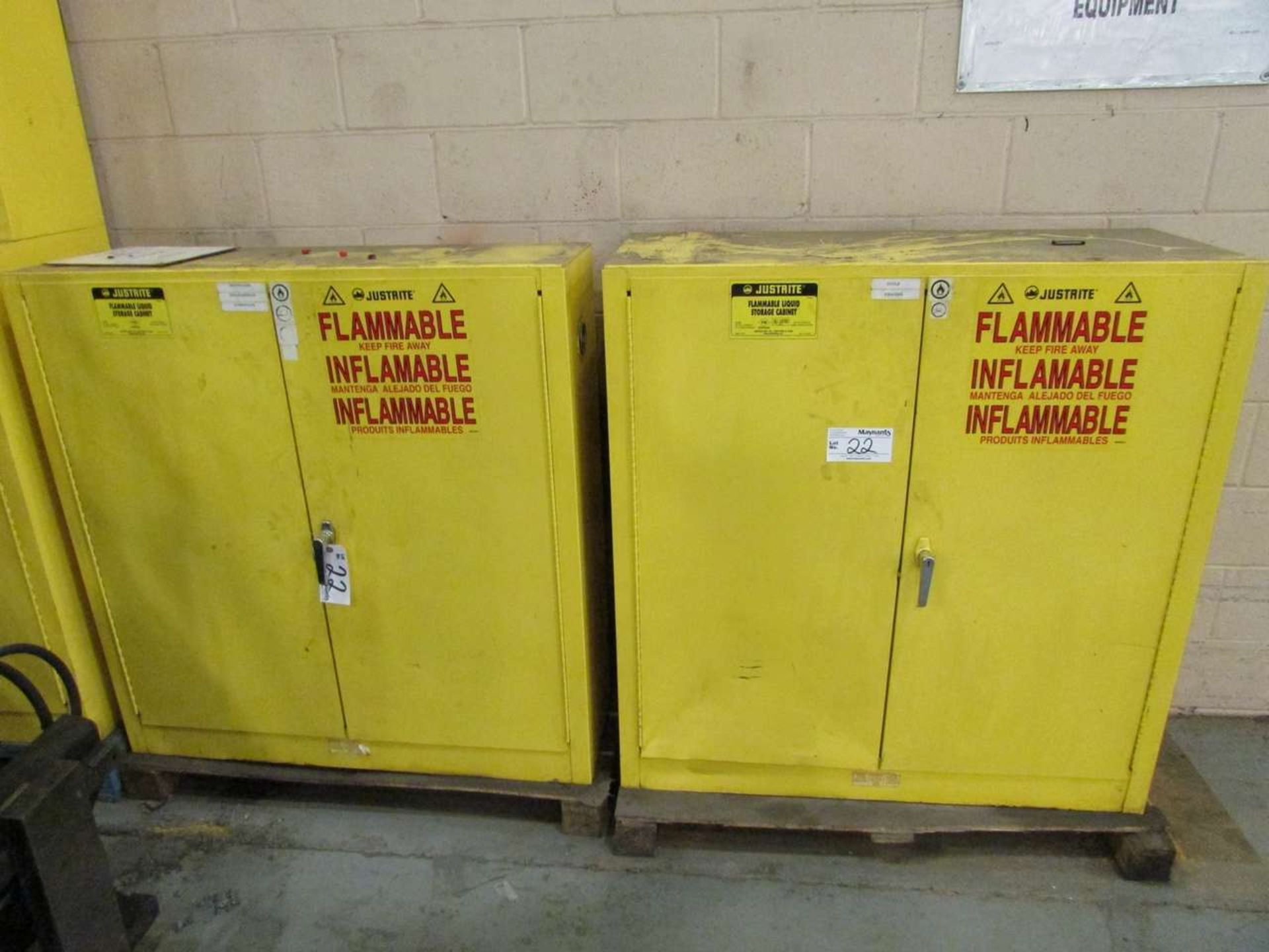 Justrite (2) Flammable Storage Cabinets