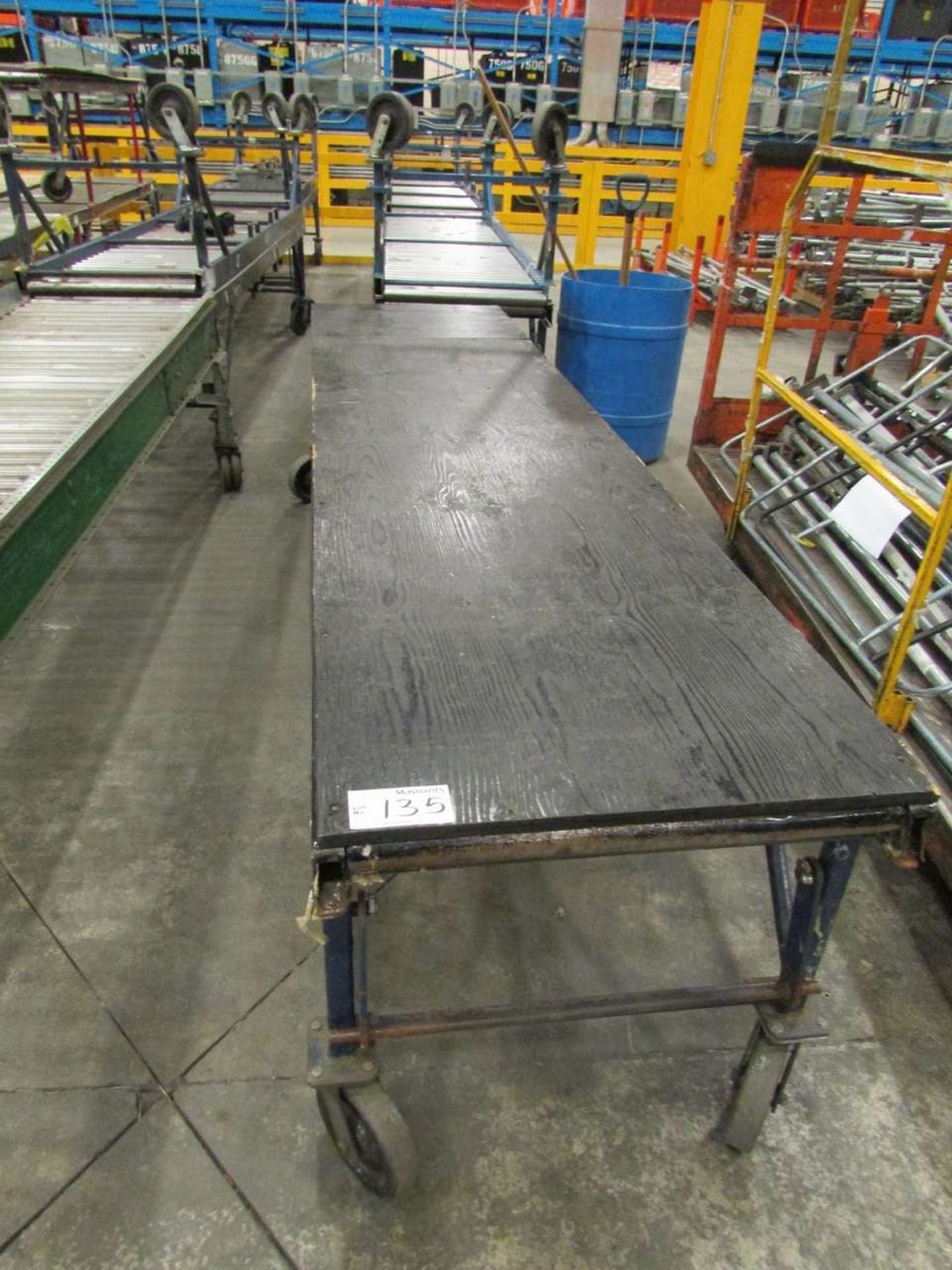 (5) Sections of Portable Roller Conveyor