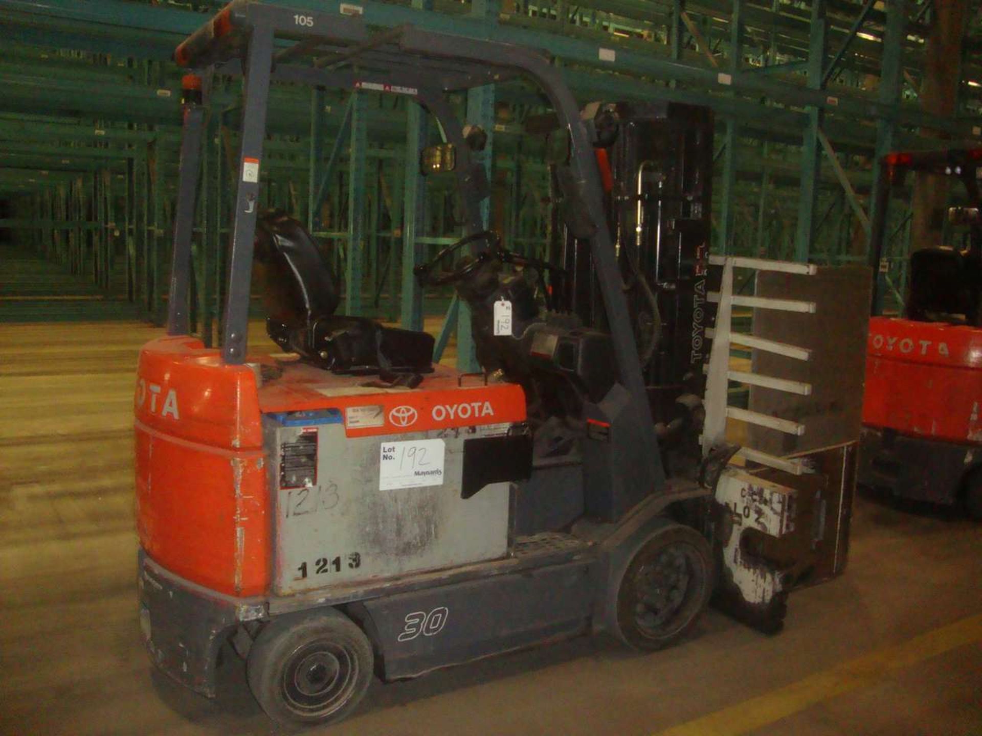 2006 Toyota 7FBCU30 Counterbalance Forklift, 22949.8 Hrs