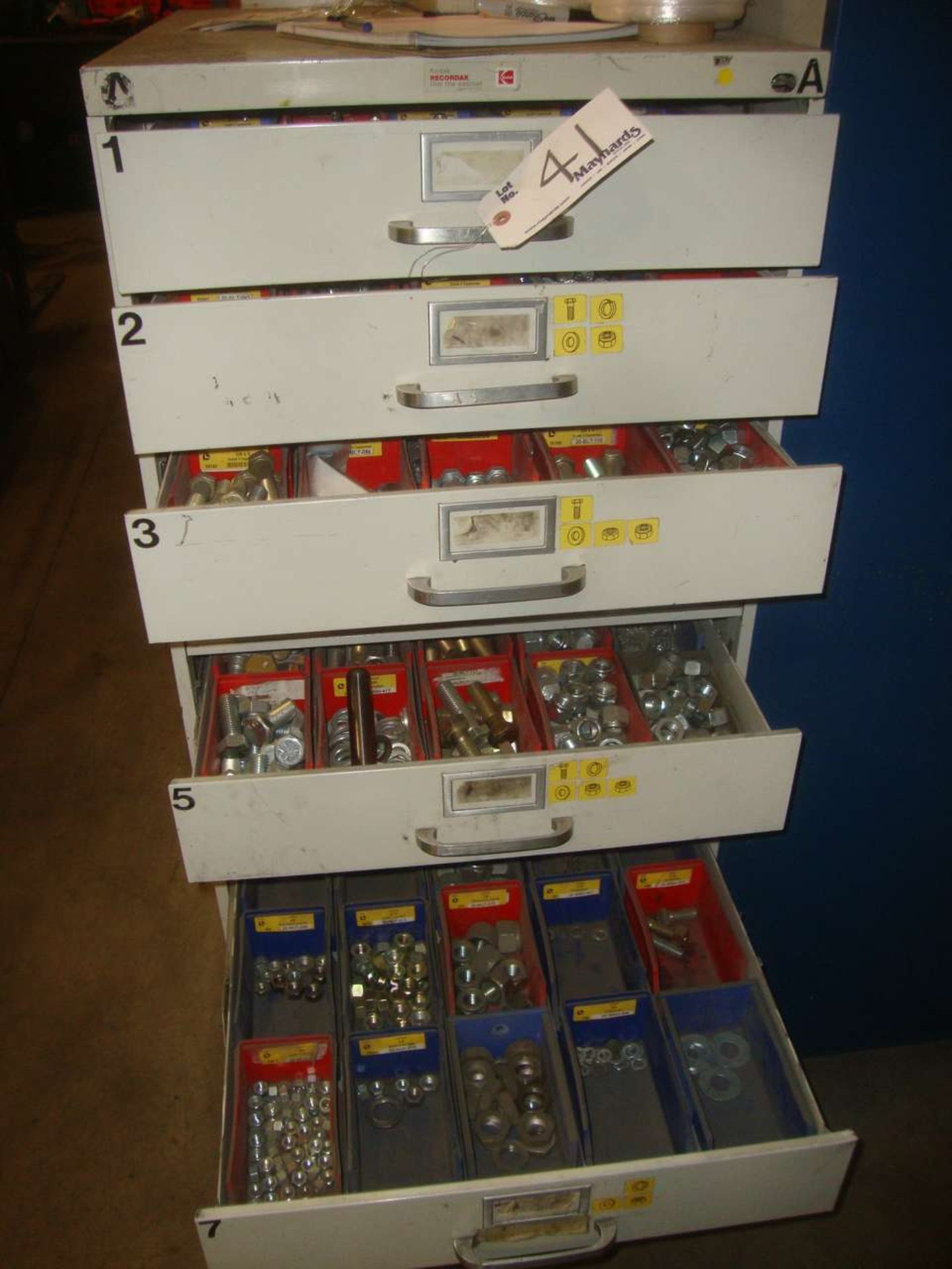 Cabinet, 10 Drawer of Nuts & Bolts