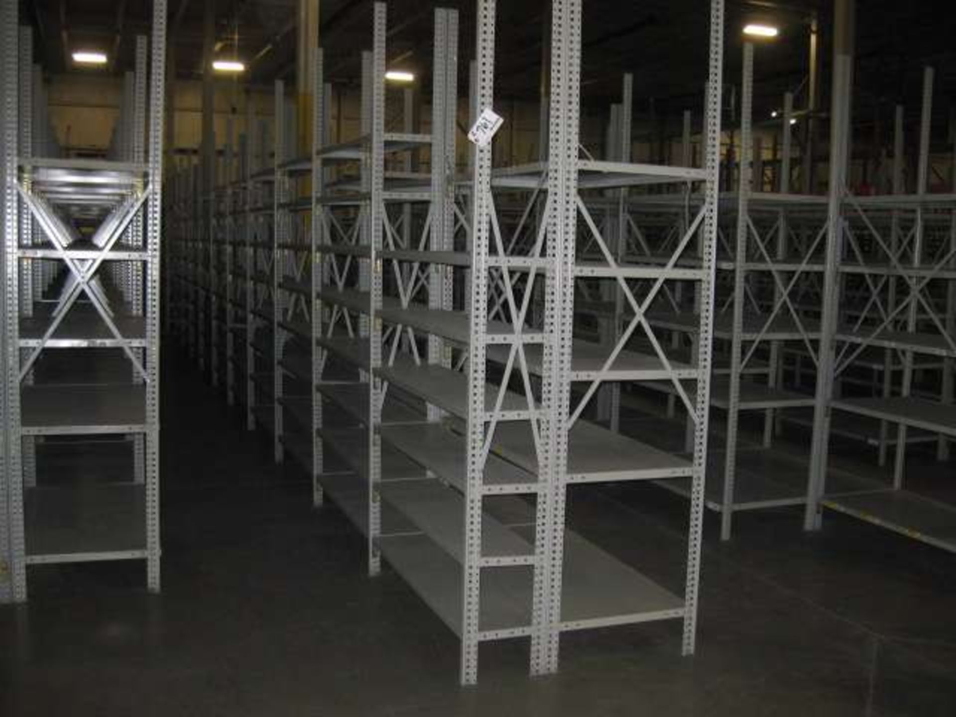 Panel Shelving, 10-Sections, 1' x 4', & 10-Sections, 2' x 4'
