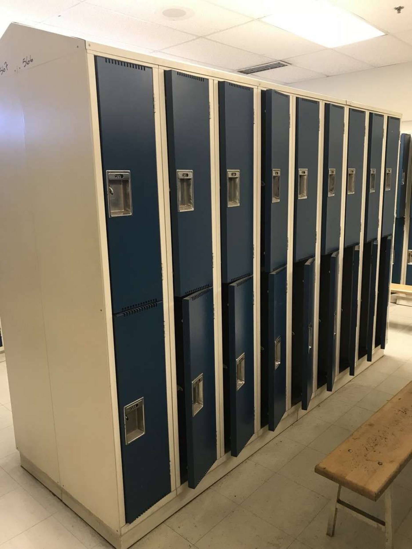 9 Lockers in Mens Locker/Change Room
