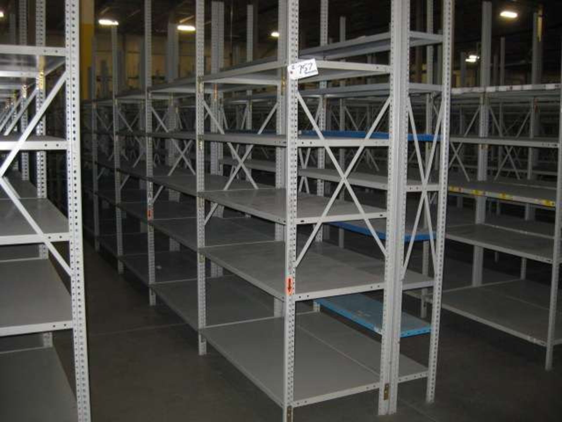 Panel Shelving, 9-Sections, 2' x 4', & 8-Sections, 1' x 4'