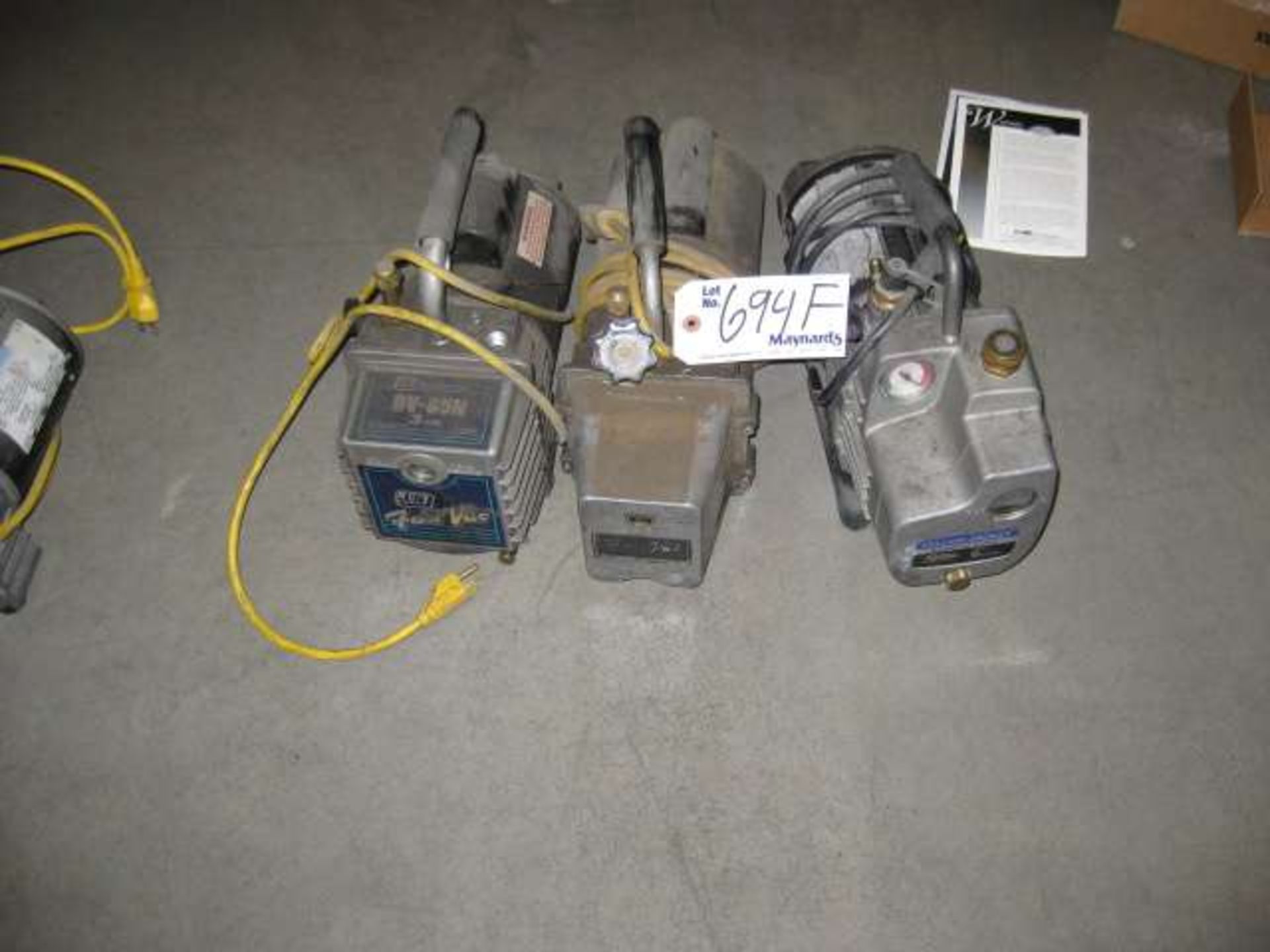 (3) Vacuum Pumps