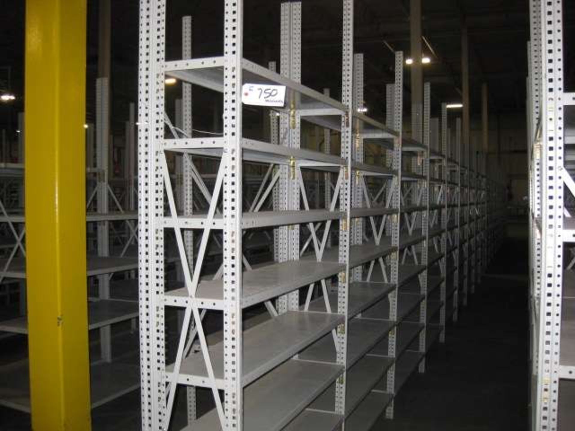Panel Shelving, 9-Sections, 1' x 4' & 7-Sections, 2' x 4'